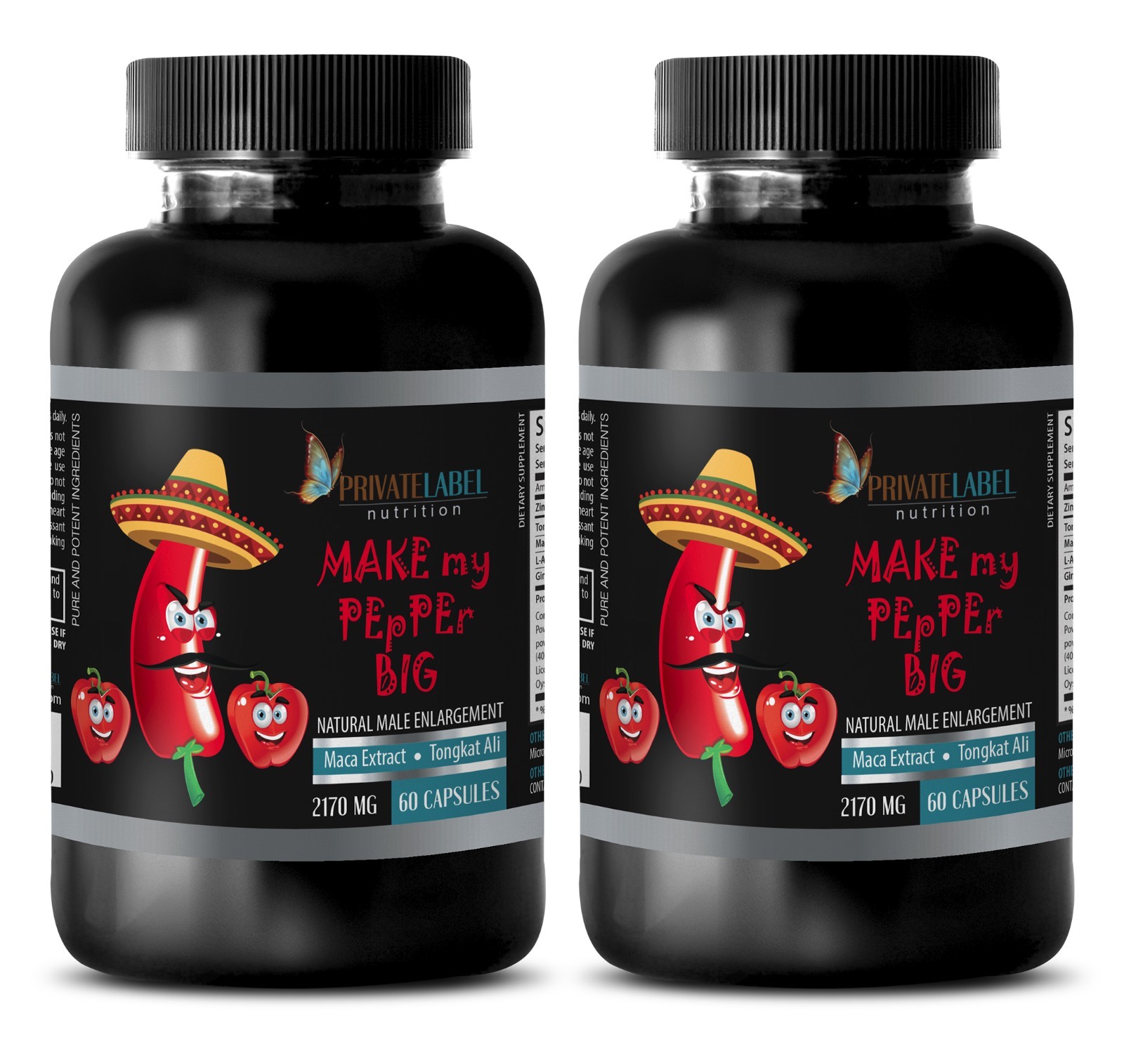 Male Enhancer - Make My Pepper Big - Male Stamina - Big Penis - 2 B, 120 Tablets