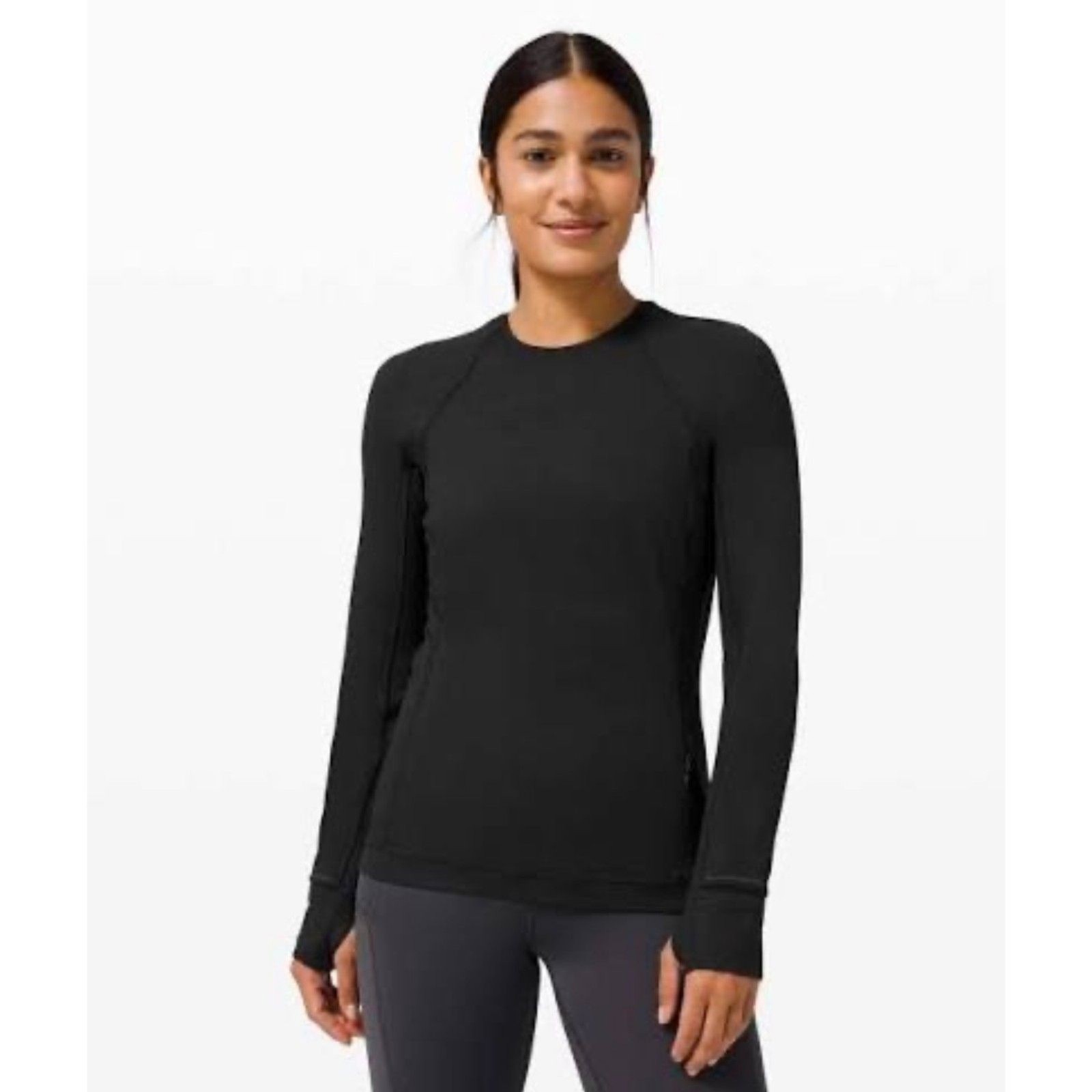 Lululemon Runderful Long Sleeve Black Size 6 Lululemon Runderful Long Sleeve Black Size 6