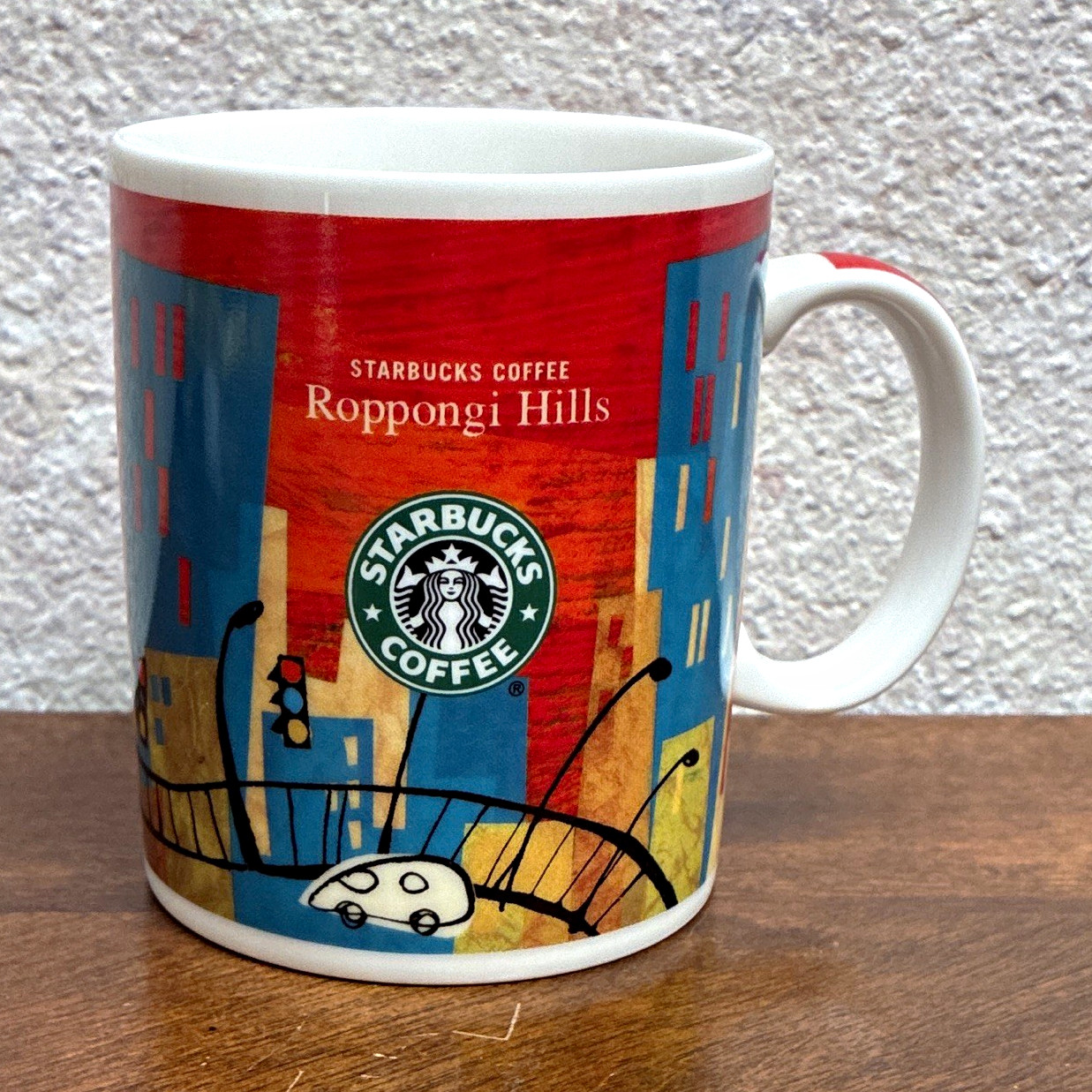 Starbucks Roppongi Hills City Scene Mug 2003 Made in Japan Multicolor Starbucks Roppongi Hills City Scene Mug 2003 Made in Japan Multicolor