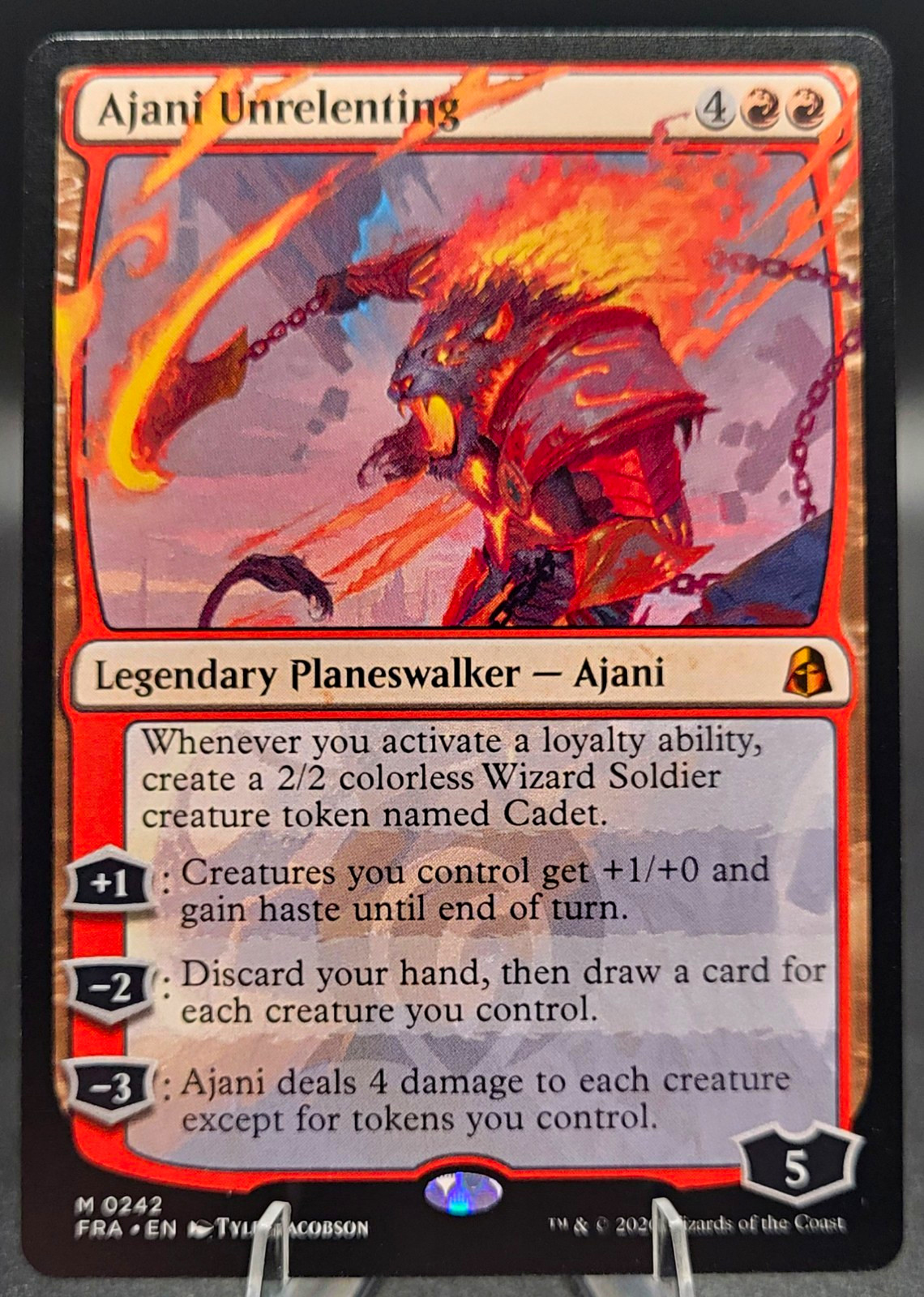 Wizards Of The Coast MTG Ajani Unrelenting Reality Fracture Regular #0242