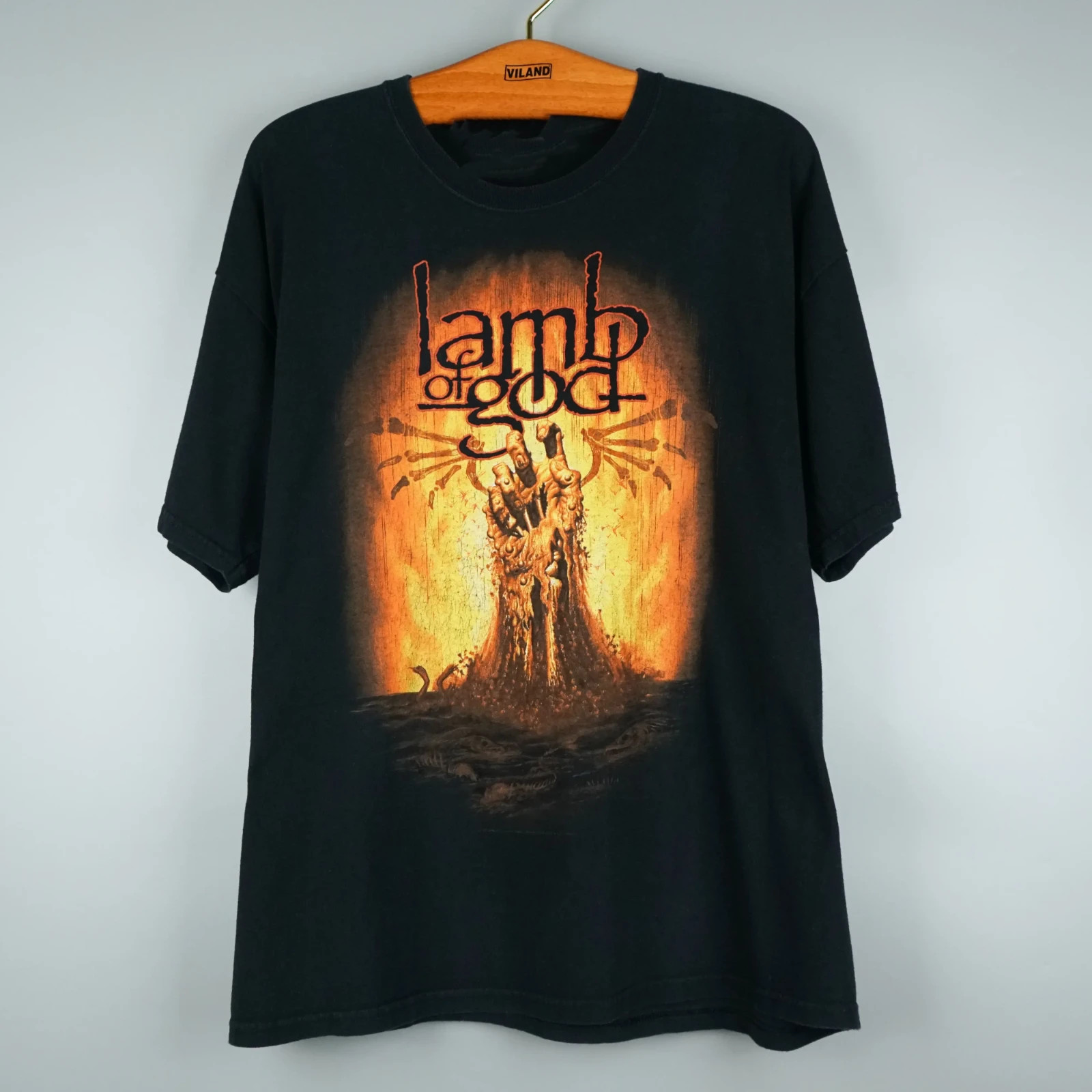 RARE Lamb Of God Black Cotton Shirt FULL size S-5XL PA56
