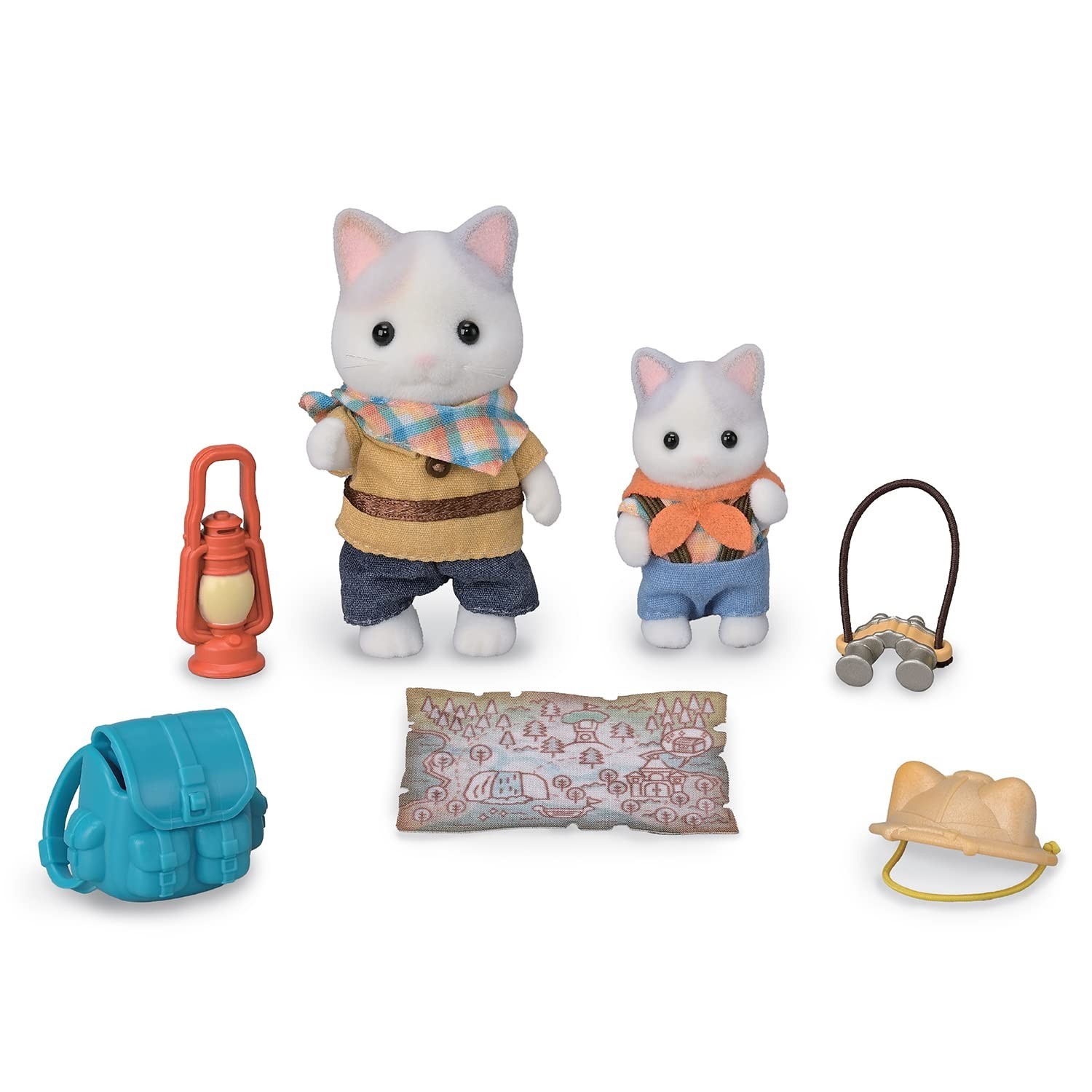 Calico Critters Sylvanian Families Latte Cat Siblings Exciting Exploration Set