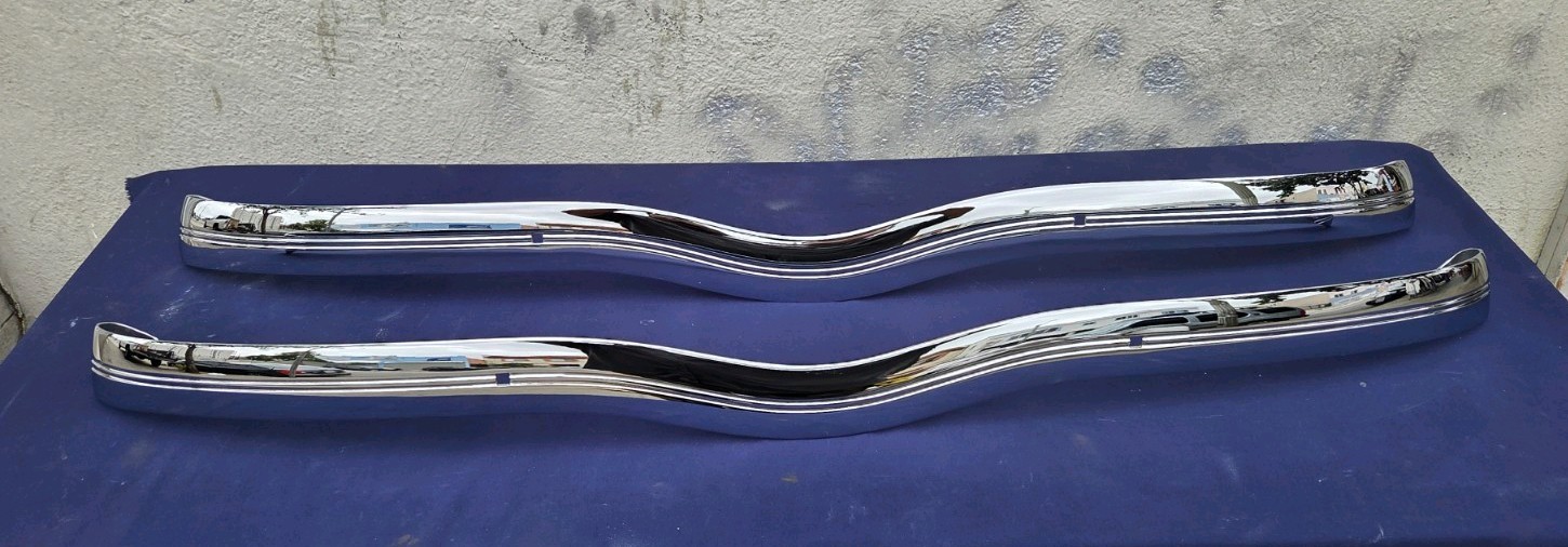 Original 1935 Ford Front And Rear Chrome Bumper, It Also Fits In 1936. 35,36 Original 1935 Ford Front And Rear Chrome Bumper, It Also Fits In 1936. 35,36