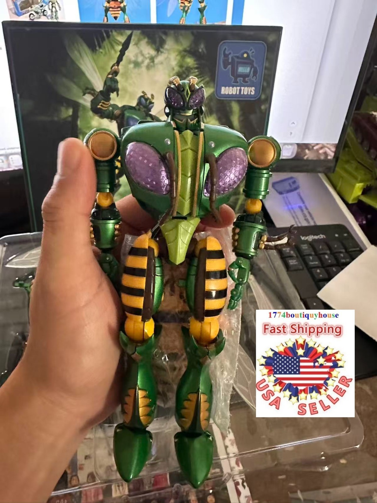 NEW BOX TRANSFORMER Robot Toys RT-D02 Beedrill (Waspinator) Beast Wars USA 6.30\