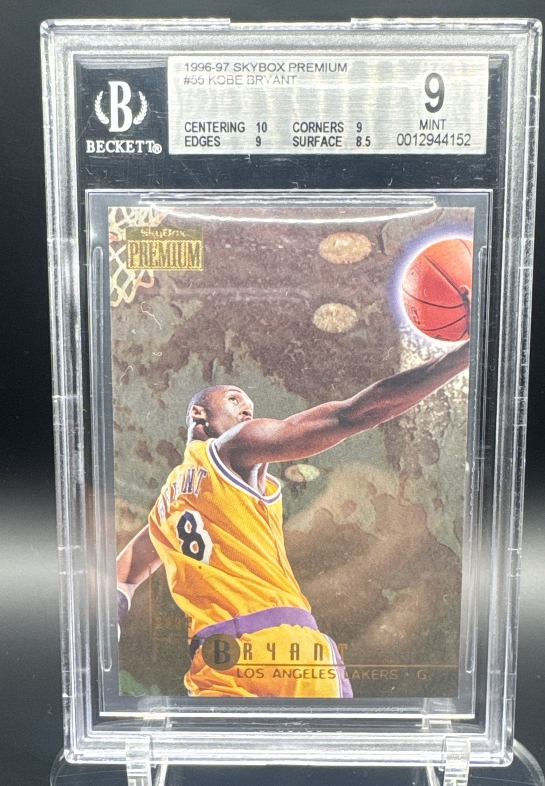 1996-97 Skybox Premium - Kobe Bryant #55 (RC) BGS 9 (10 Centering) 1996-97 Skybox Premium - Kobe Bryant #55 (RC) BGS 9 (10 Centering)