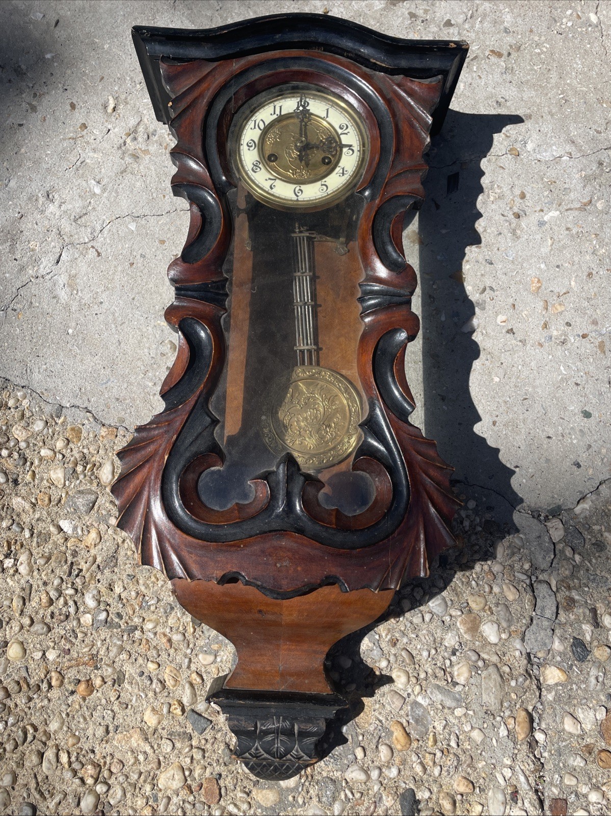 Antique Gustav Becker Vienna Regulator Wall Clock FOR PARTS Or NOT WORKING Antique Gustav Becker Vienna Regulator Wall Clock FOR PARTS Or NOT WORKING
