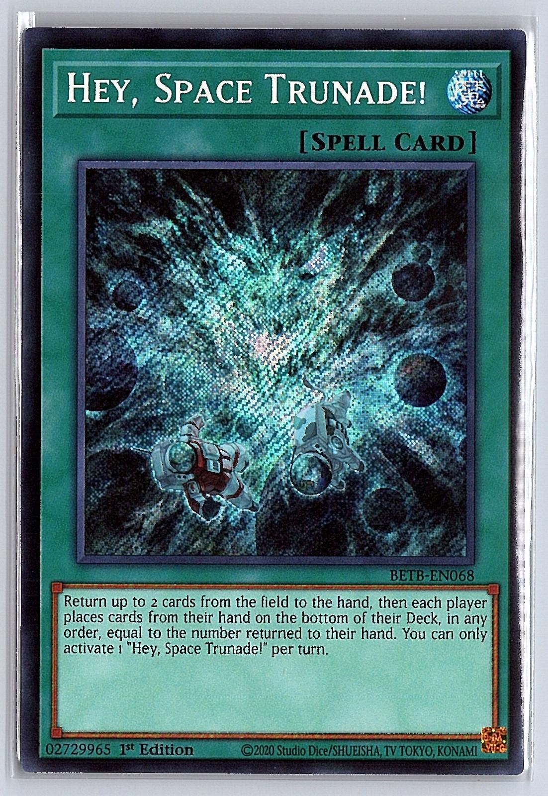 HEY, SPACE TRUNADE BETB-EN068 SEC BEYOND THE BRAVE YU-GI-OH 1ST EDITION NM/M HEY, SPACE TRUNADE BETB-EN068 SEC BEYOND THE BRAVE YU-GI-OH 1ST EDITION NM/M