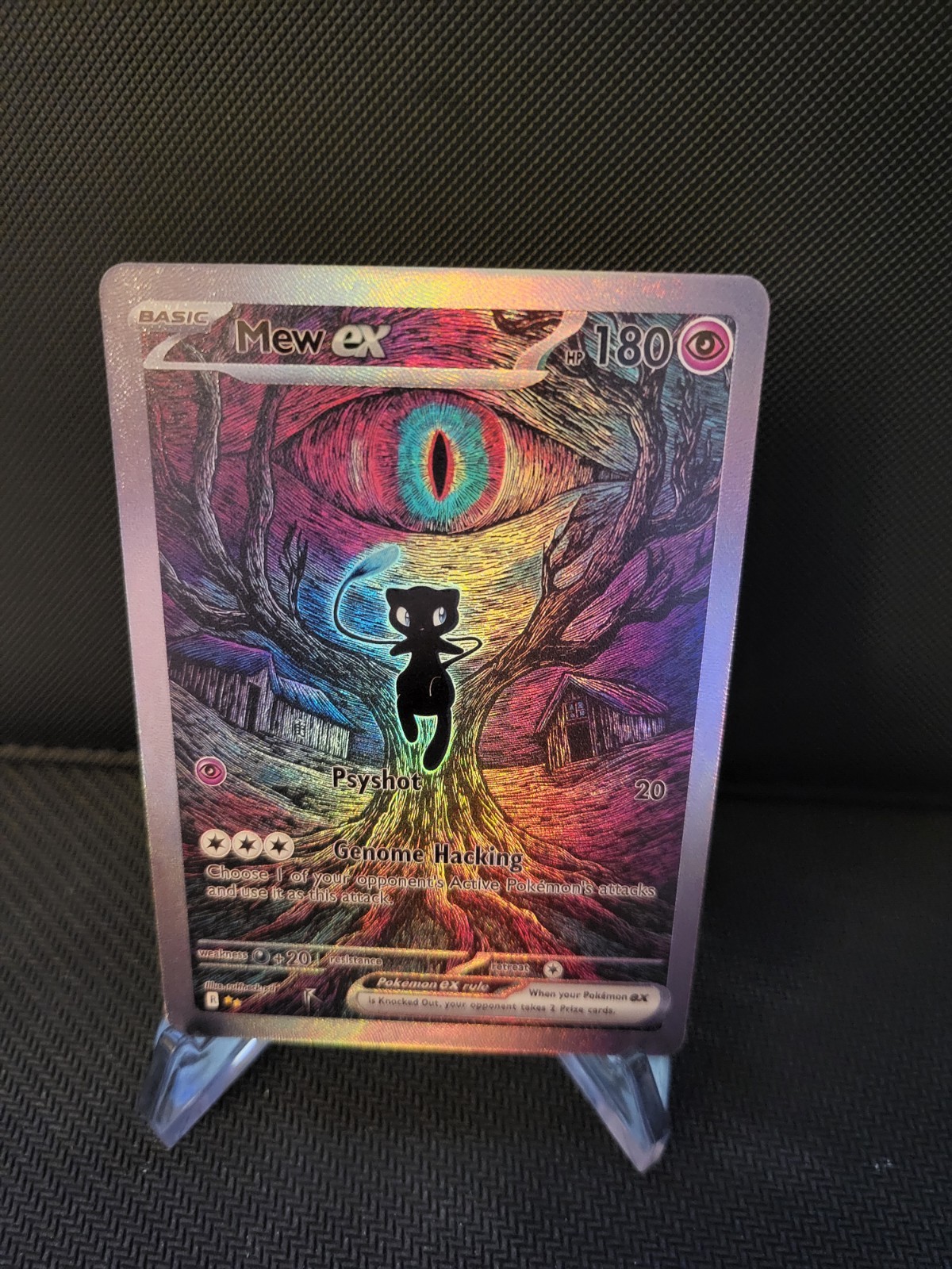 Mew EX Pokemon Card FULL ART Display Art Card Mew EX Pokemon Card FULL ART Display Art Card