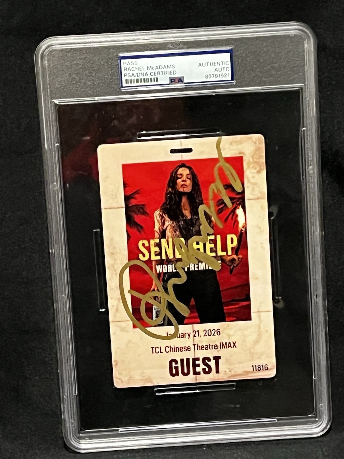 Rachel Mcadams Signed Autograph Guest Movie Pass PSA/DNA Slabbed Rachel Mcadams Signed Autograph Guest Movie Pass PSA/DNA Slabbed
