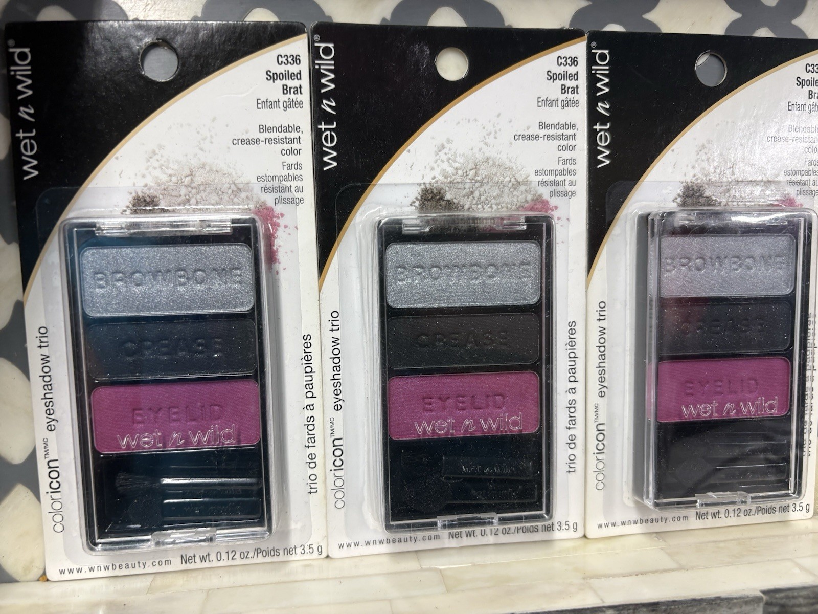 Wet N Wild Coloricon Eyeshadow Trio C336 Spoiled Brat