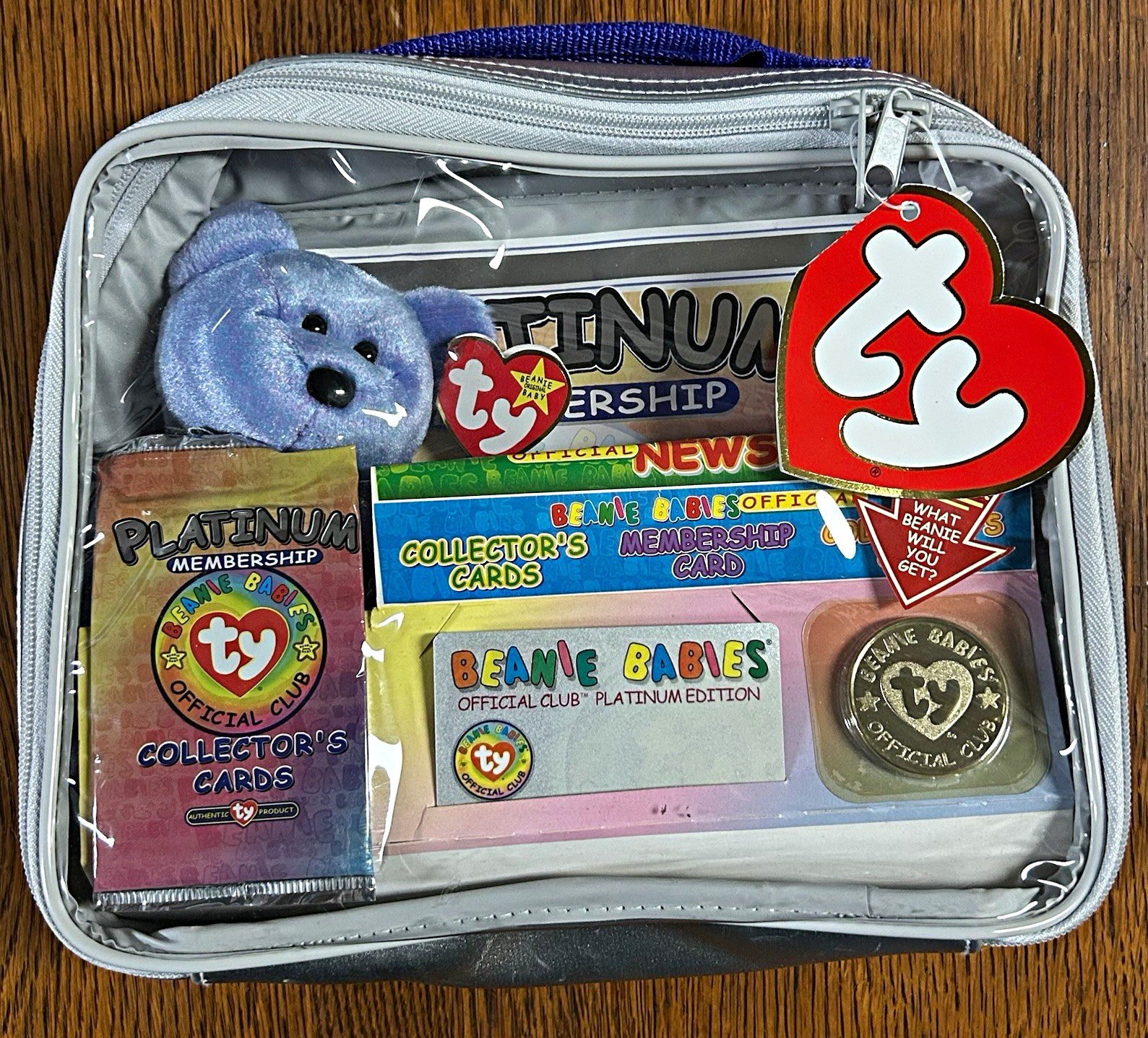 Ty Beanie Babies Official Club Platinum Edition Membership Kit 1999 Ty Beanie Babies Official Club Platinum Edition Membership Kit 1999