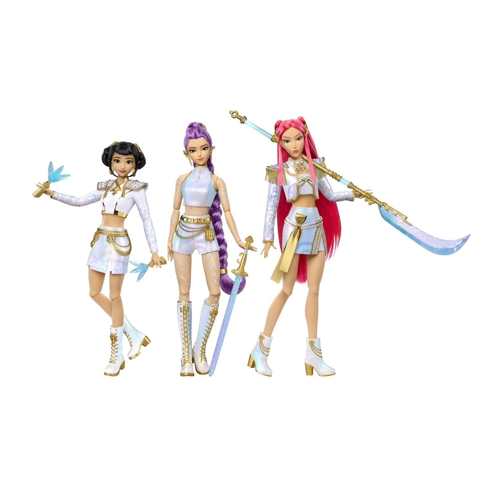 KPop Demon Hunters Huntrix What It Sounds Like Mattel Creations Barbie Set White KPop Demon Hunters Huntrix What It Sounds Like Mattel Creations Barbie Set White