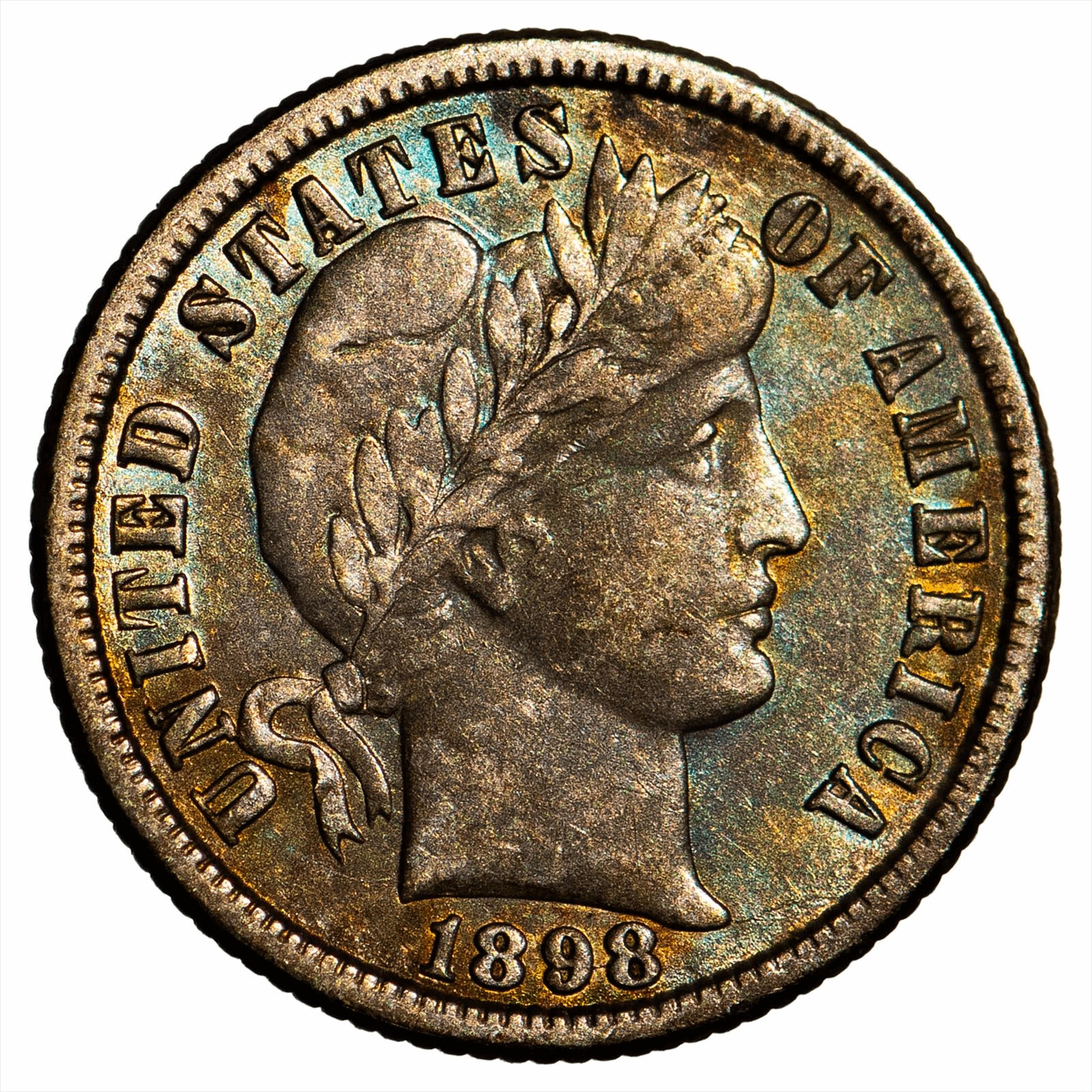 1898O Barber Dime 10C Raw 1898O Barber Dime 10C Raw