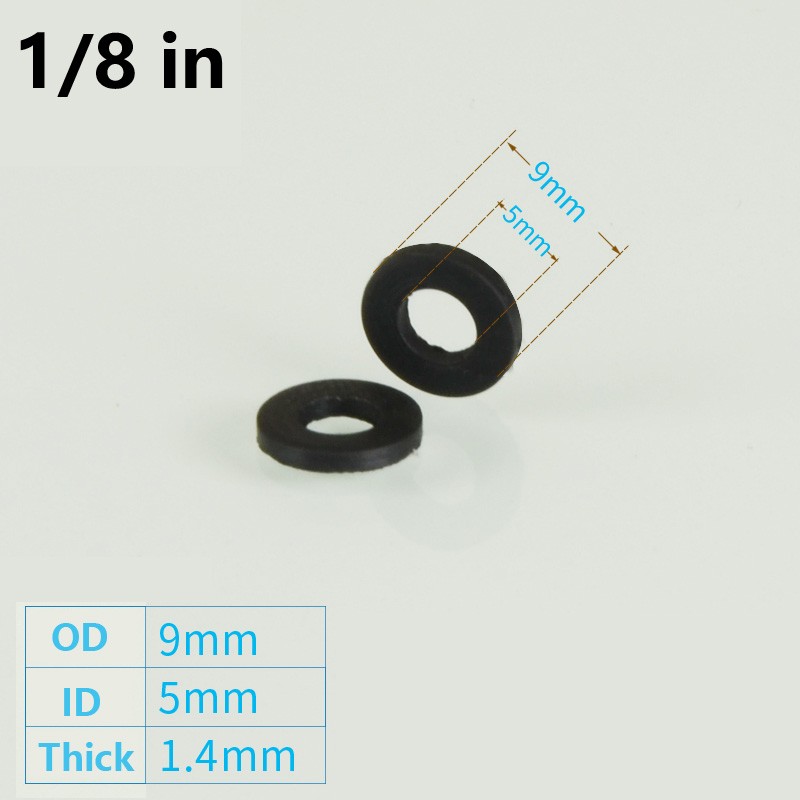 O-Ring Solid Nitrile NBR Rubber Washer 1/8\