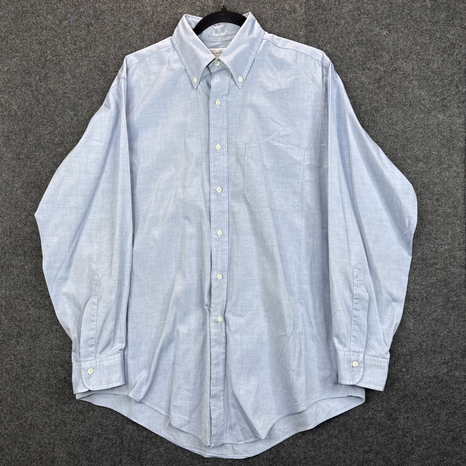 Vintage Brooks Brothers Shirt Mens 16-33 Blue Original Polo Button Down Made USA Vintage Brooks Brothers Shirt Mens 16-33 Blue Original Polo Button Down Made USA