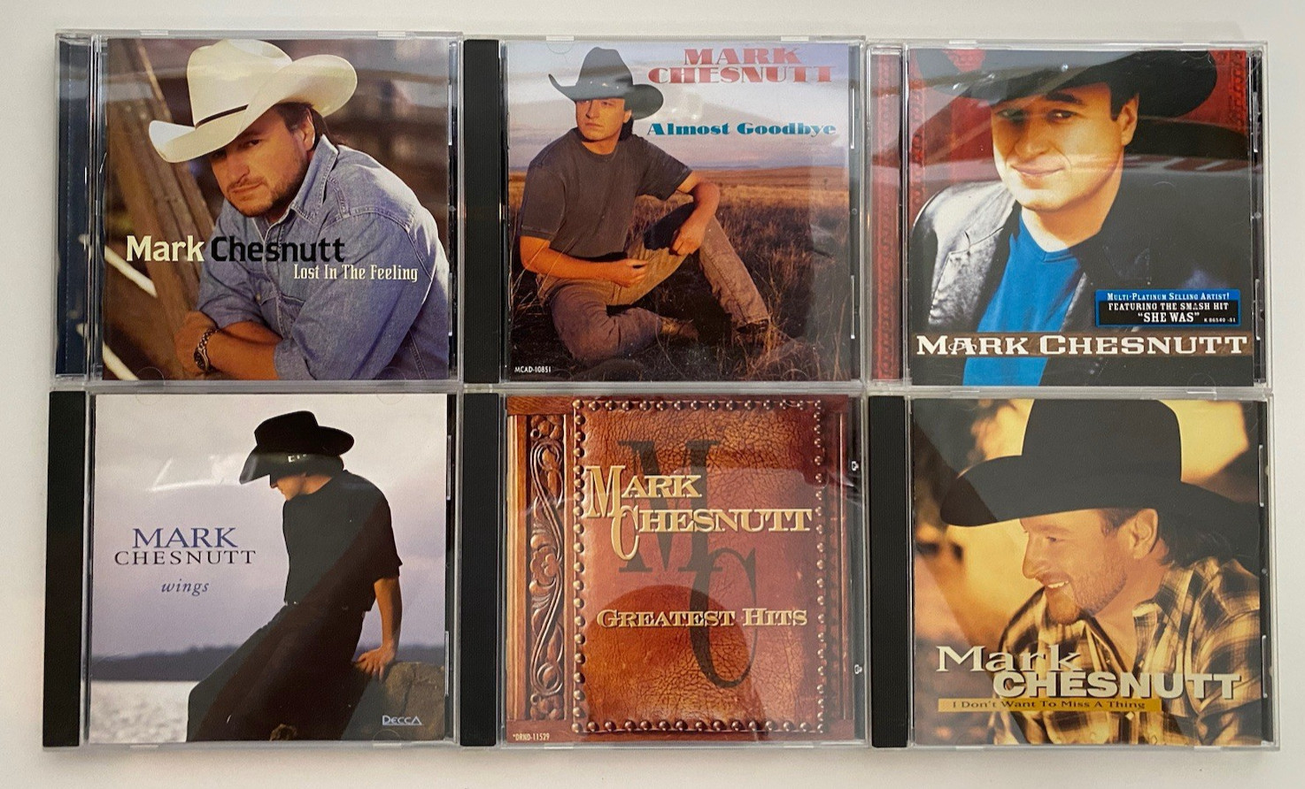 Mark Chestnut Lot of 6 CD Almost Goodbye Self Titled Country Greatest Hits EX Mark Chestnut Lot of 6 CD Almost Goodbye Self Titled Country Greatest Hits EX