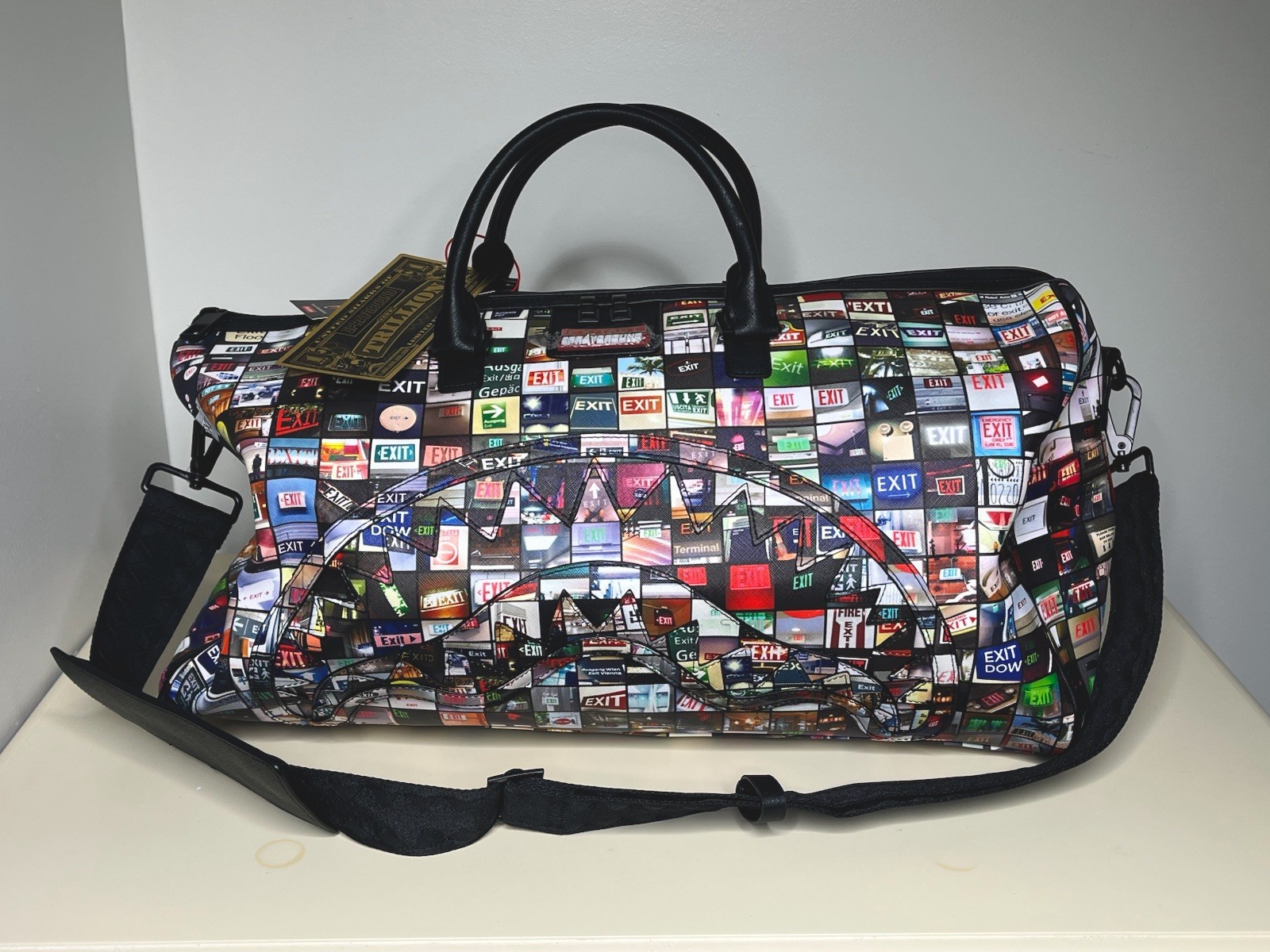 Sprayground Exit Art Collab Duffle Multicolor NWT Sprayground Exit Art Collab Duffle Multicolor NWT