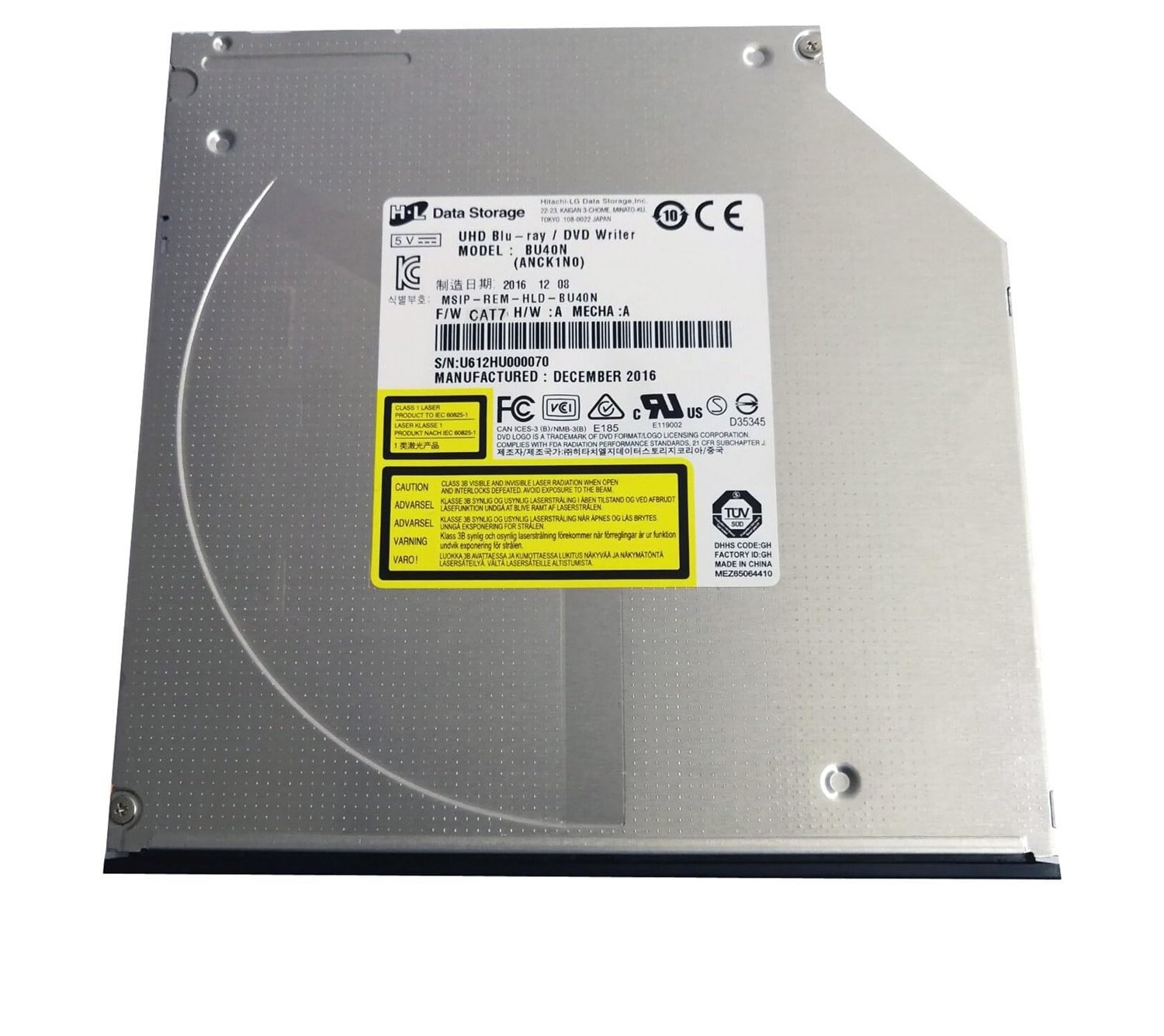 HL BU40N 6X SATA 4K Blu-ray Drive Player Ultra Slim UHD BD-RE DVD Writer 9.5mm HL BU40N 6X SATA 4K Blu-ray Drive Player Ultra Slim UHD BD-RE DVD Writer 9.5mm