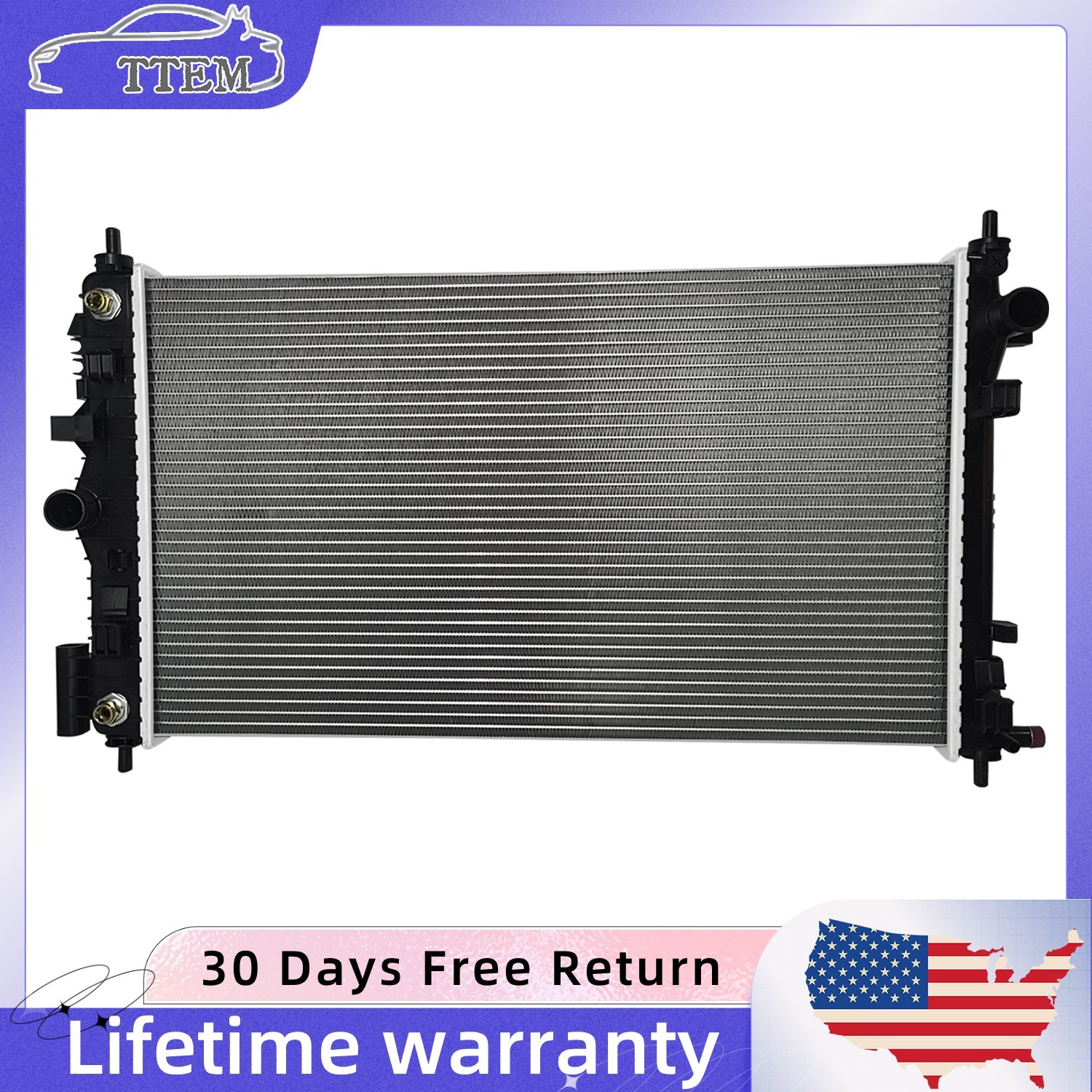 13217 Aluminum Radiator For 2011 2012 2013 Buick Regal 2011 Saab 9-5 2.0L L4