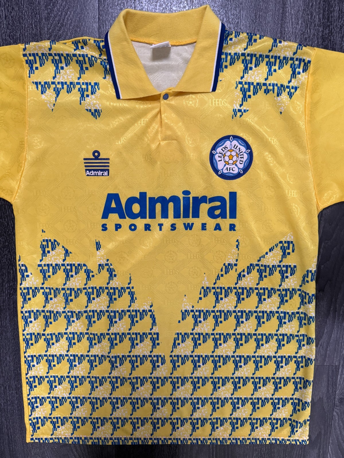 Original Admiral Leeds United 1992/1993 Third Shirt Mens Large L Original Admiral Leeds United 1992/1993 Third Shirt Mens Large L
