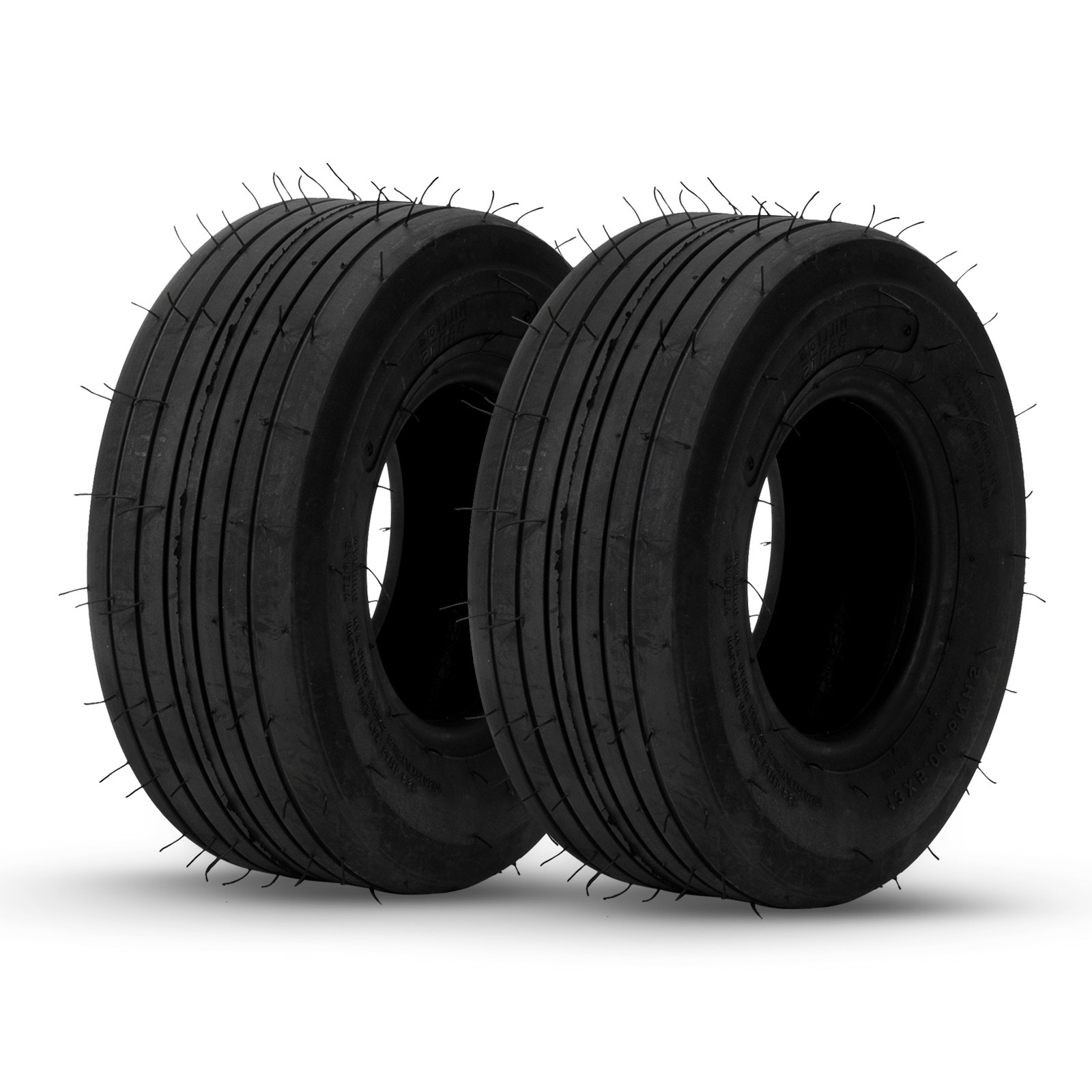 Two 13x5.00-6 Riding Lawn Mower Garden Tractor Tires 2PR 13x5-6 Tubeless