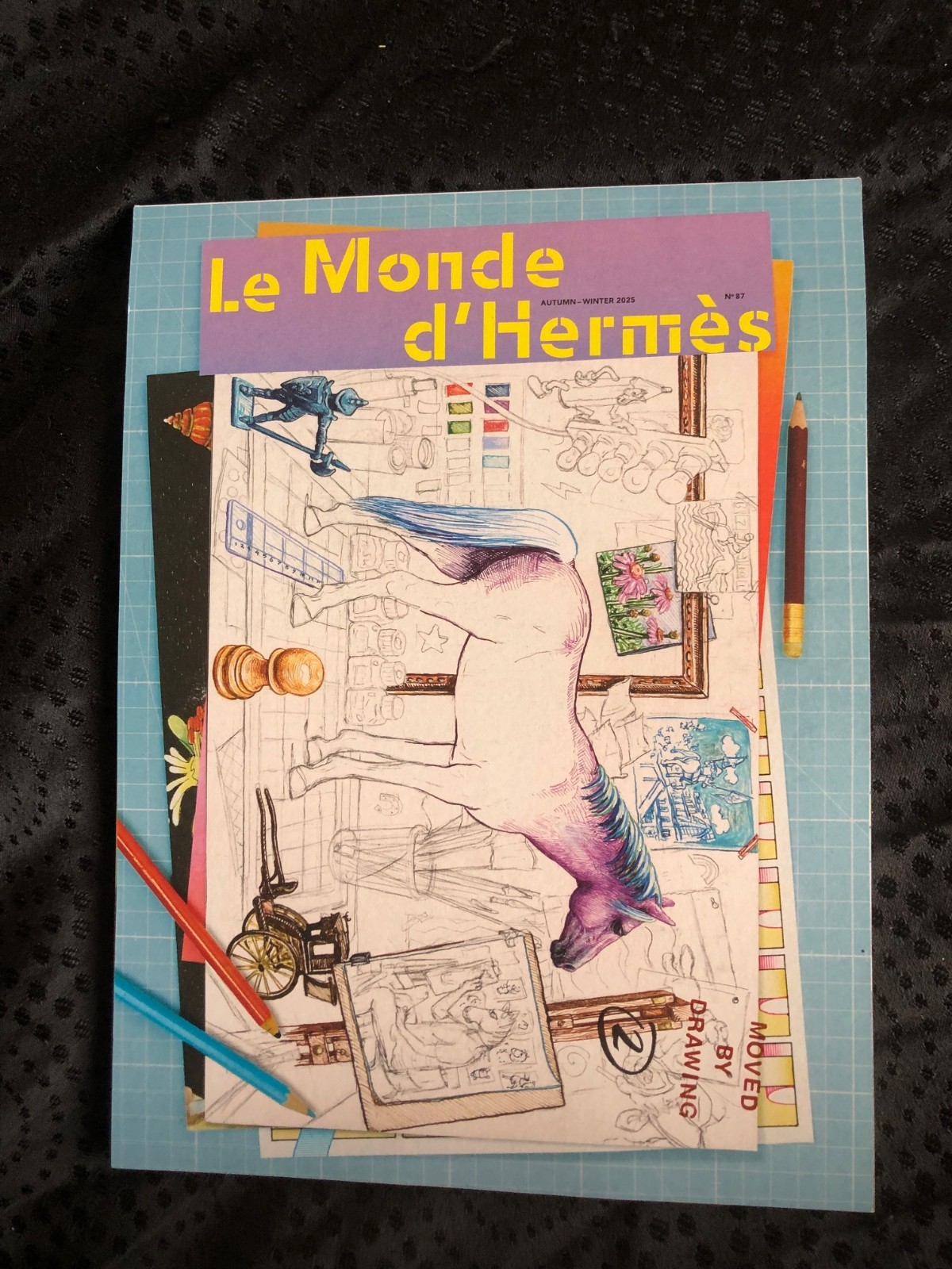 Hermes Le Mode d\'Hermes No 87 Autumn Winter 2025 Moved by Drawing 2 ENGLISH