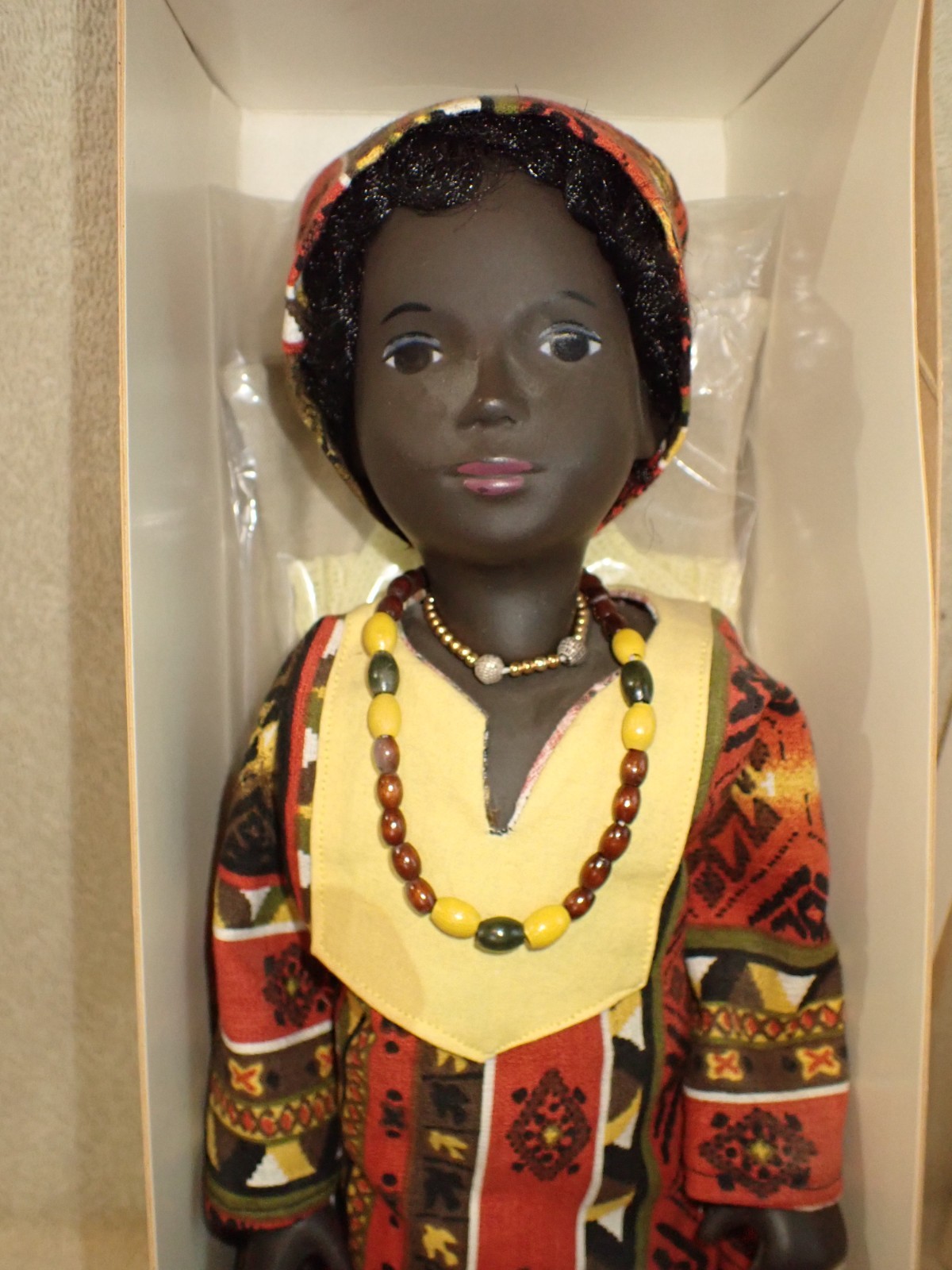 Vintage Caleb Sasha Doll w/ Box in Ethnic Outfit Vintage Caleb Sasha Doll w/ Box in Ethnic Outfit