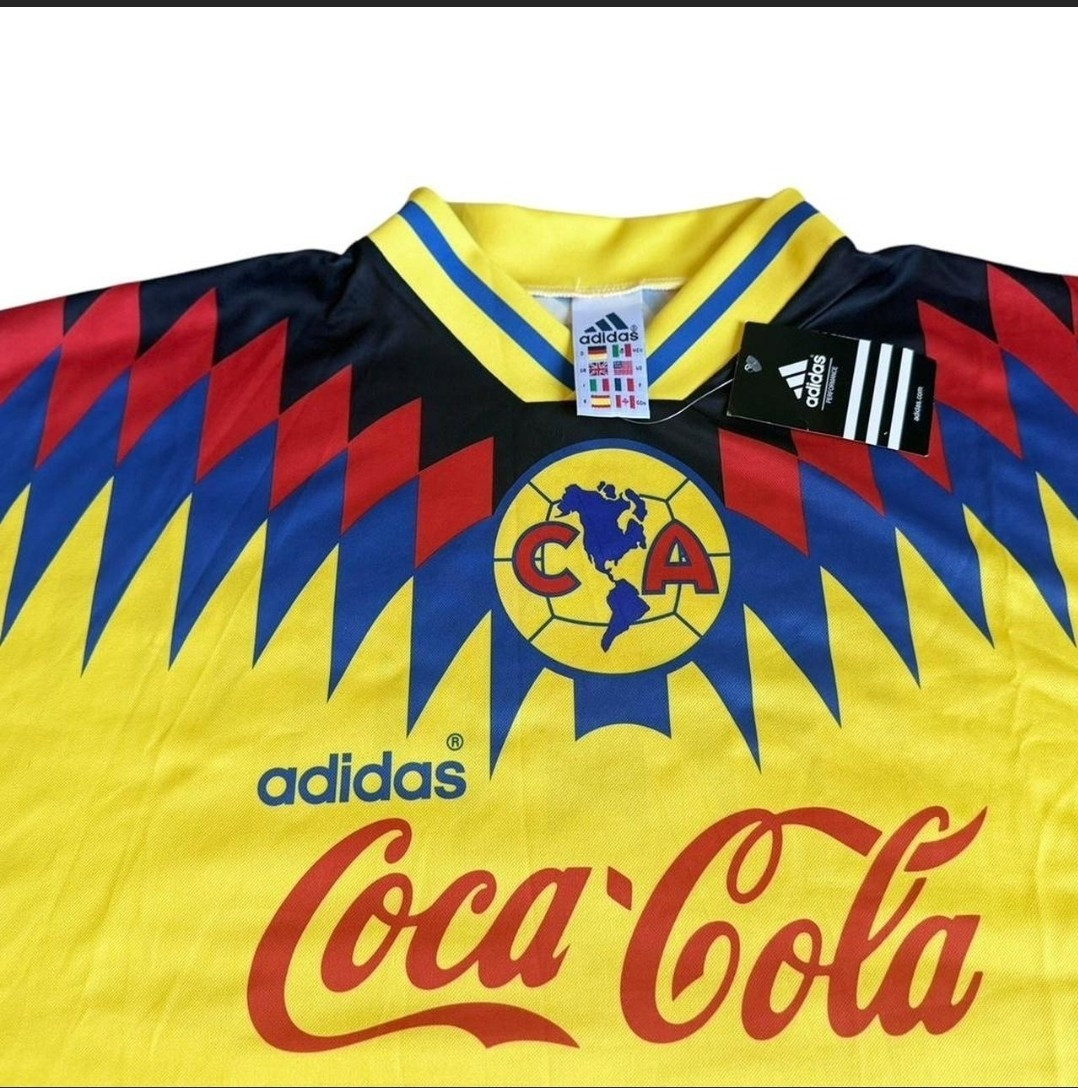 Club América Vintage Jersey Coca-Cola 1994 Abejas Africanas Made in CDMX Club América Vintage Jersey Coca-Cola 1994 Abejas Africanas Made in CDMX