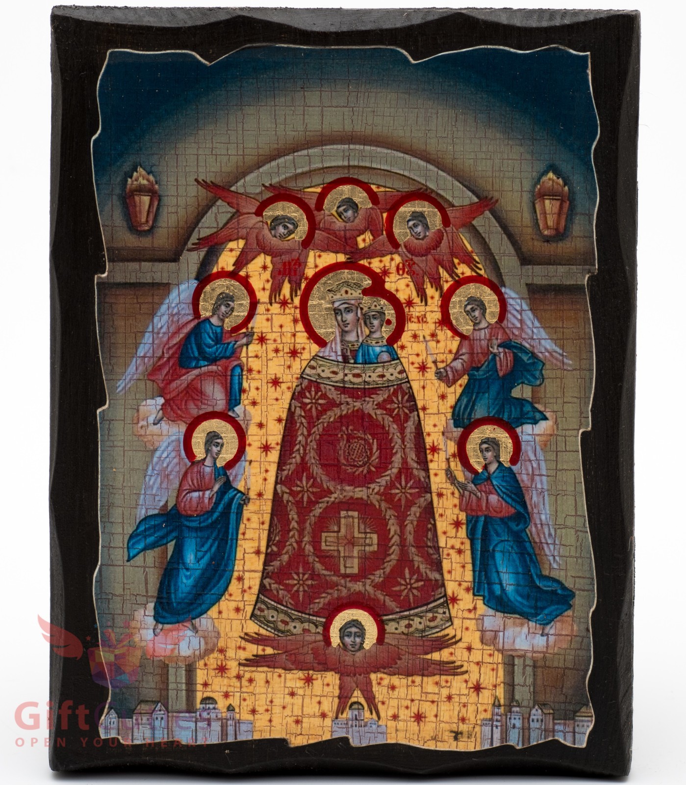 Wooden Icon of Mother of God Addition of the Mind Икона Прибавление ума 5\