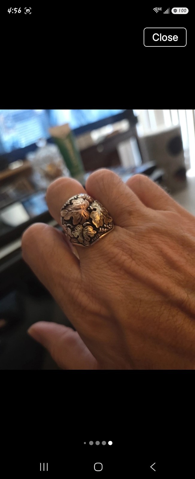 Black hills Gold Steel Band Size 10 Mens Ring Black hills Gold Steel Band Size 10 Mens Ring