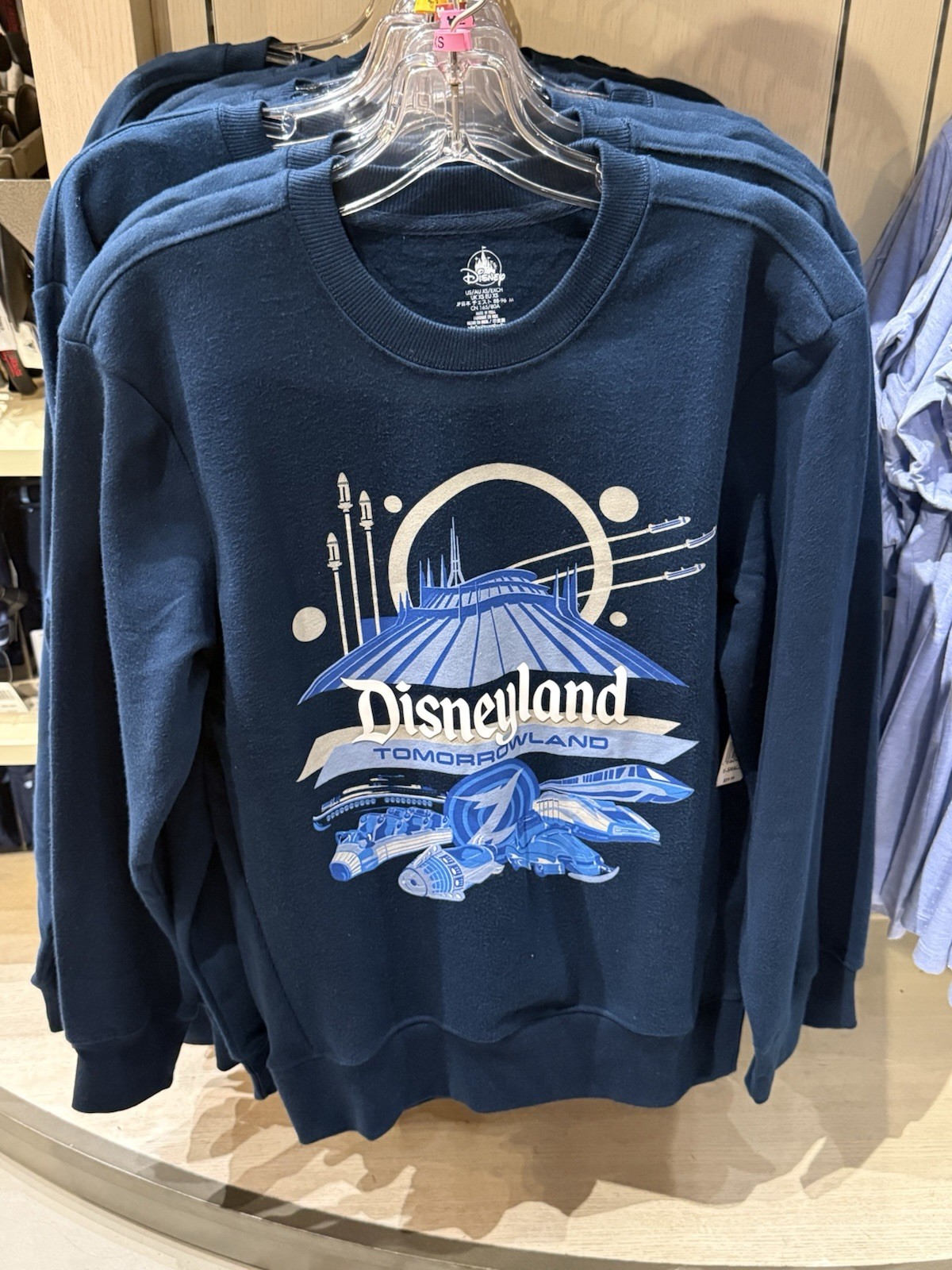 (All Sizes) Disneyland Tomorrowland Space Mountain Crewneck Pullover New 2026 (All Sizes) Disneyland Tomorrowland Space Mountain Crewneck Pullover New 2026