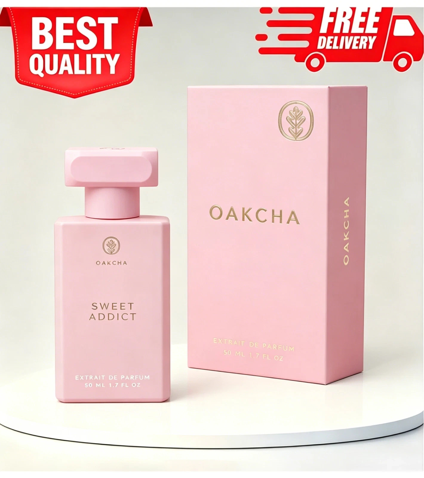 Oakcha Sweet Addict For Women Extrait de Parfum 50ml/1.7oz Spray New Box Oakcha Sweet Addict For Women Extrait de Parfum 50ml/1.7oz Spray New Box