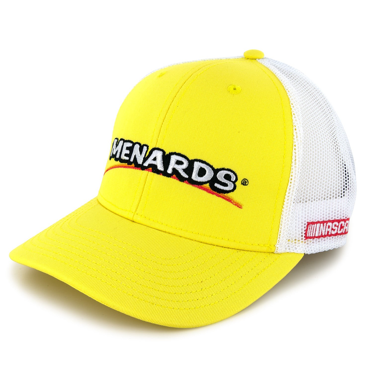 Ryan Blaney 2026 Menards Sponsor Mesh NASCAR The Game Hat Exclusive Yellow/White Ryan Blaney 2026 Menards Sponsor Mesh NASCAR The Game Hat Exclusive Yellow/White