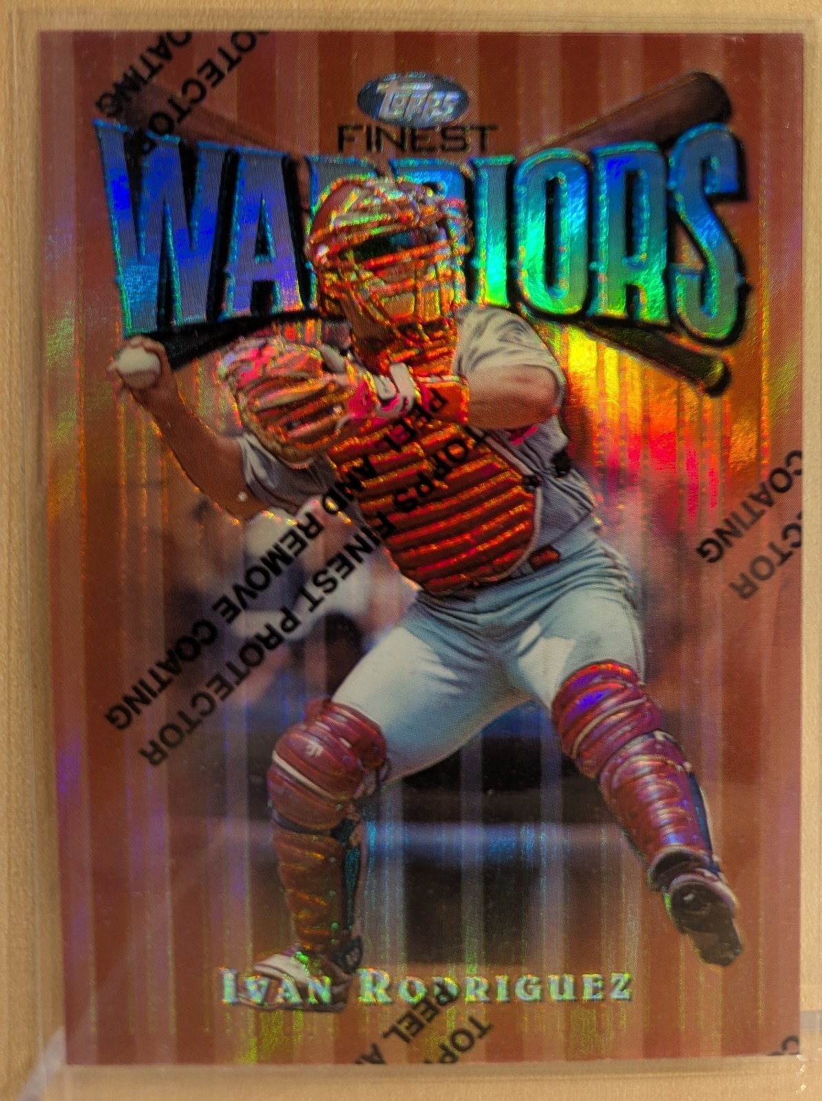 1997 Topps Finest BRONZE REFRACTOR #90 Ivan Rodriguez Rangers HOF RARE PARALLEL 1997 Topps Finest BRONZE REFRACTOR #90 Ivan Rodriguez Rangers HOF RARE PARALLEL