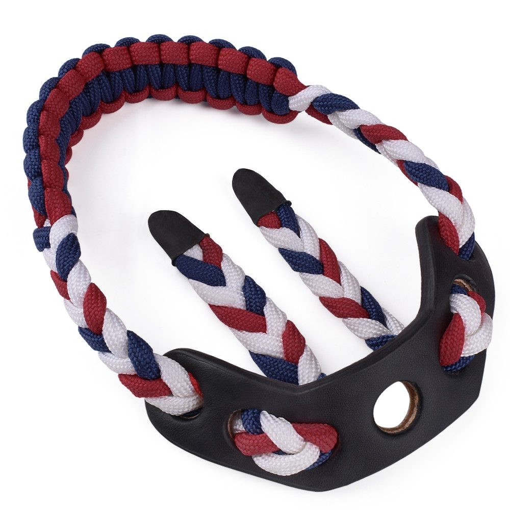 Archery Bow Wrist Sling Strap Braided Compound Bow Adjustable Paracord Colorful
