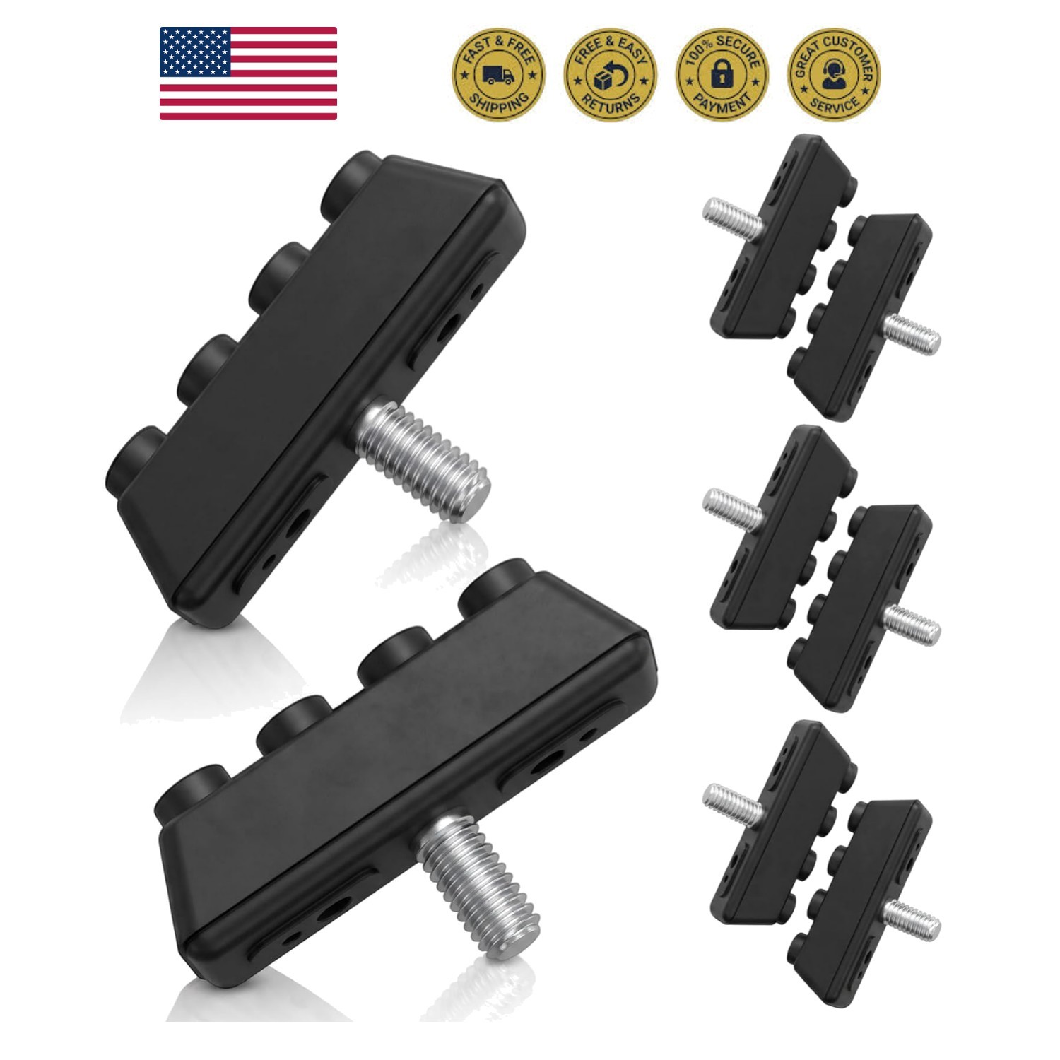 6 Pack Bike Break Pads, Universal V Brake Pads