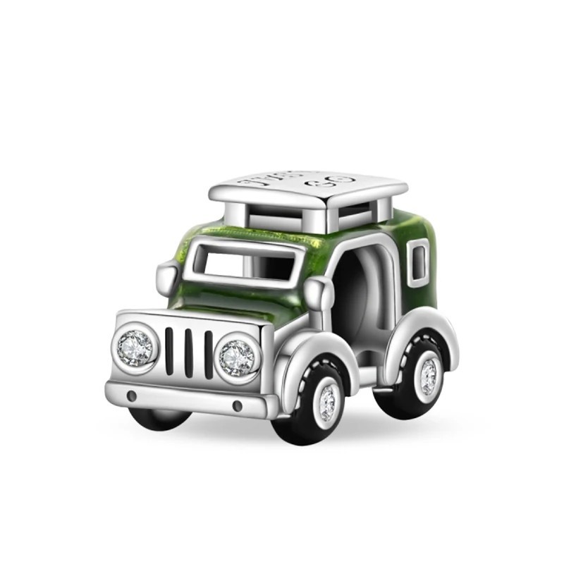Off Road Vehicle Road Trip 925 Sterling Silver Charm for Bracelet or Necklace