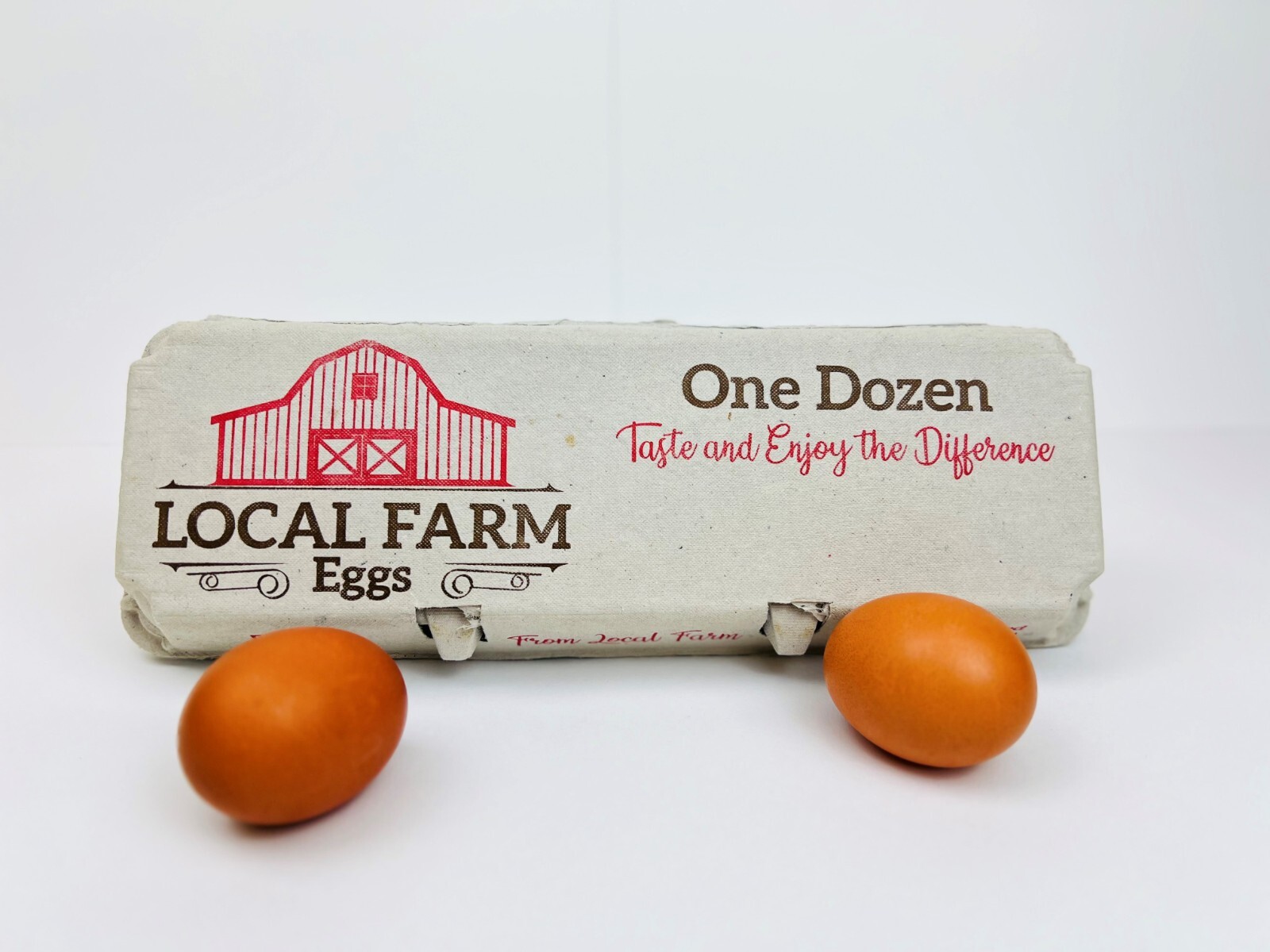 Printed Egg Cartons (Barn) - 100 units Printed Egg Cartons (Barn) - 100 units