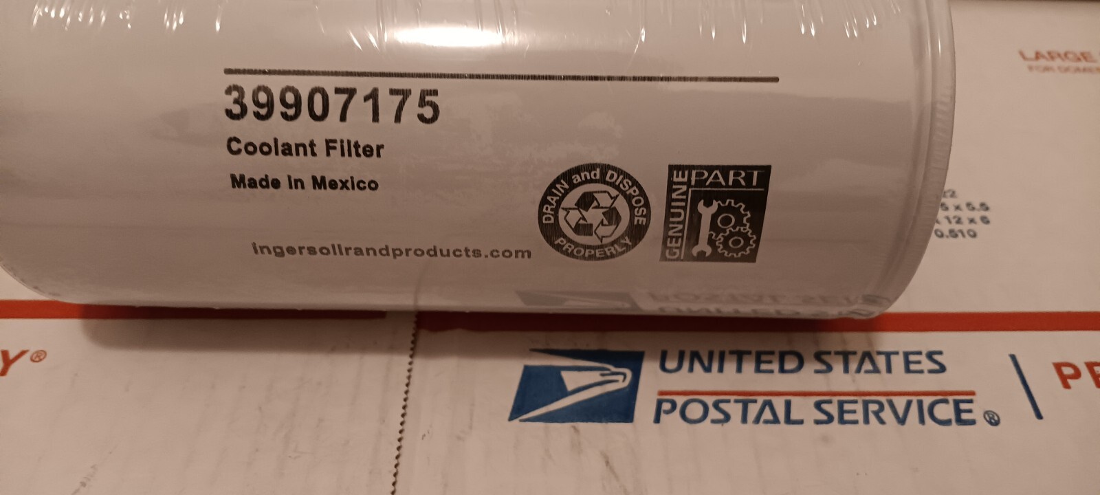 New IR 39907175 Coolant Filter Genuine New IR 39907175 Coolant Filter Genuine