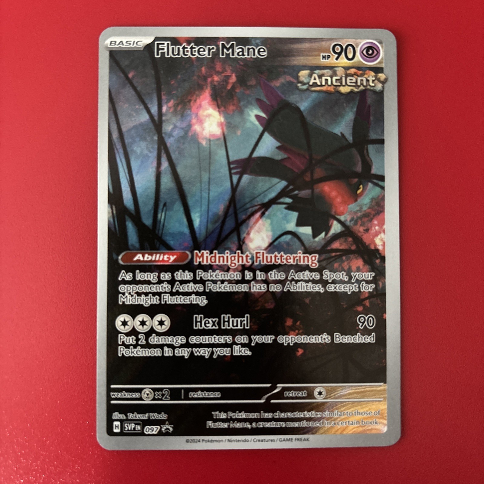The Pokémon Company Flutter Mane 097 SV Scarlet & Violet Promo Holo Card The Pokémon Company Flutter Mane 097 SV Scarlet & Violet Promo Holo Card