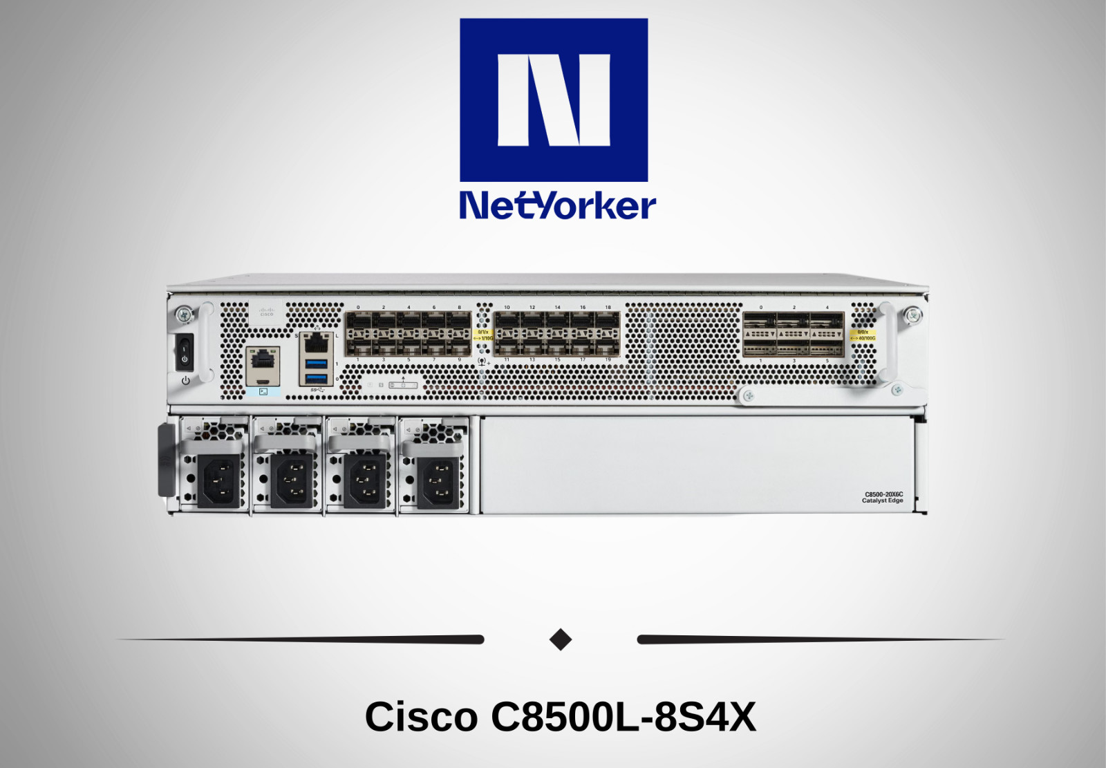 Cisco Catalyst 8500 C8500L-8S4X 4x SFP+ 8x SFP 4x10GE 8x1GE Router-Fast Ship