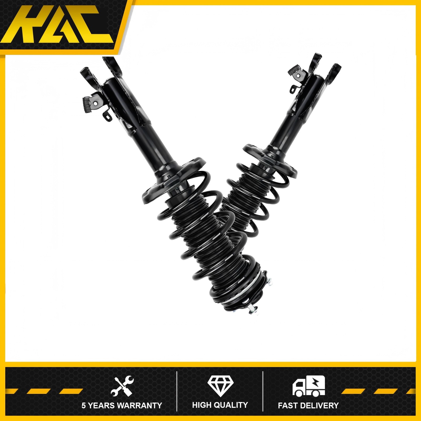 Pair Front Left Right Complete Strut Assembly for 2006-2011 Honda Civic 1.8L