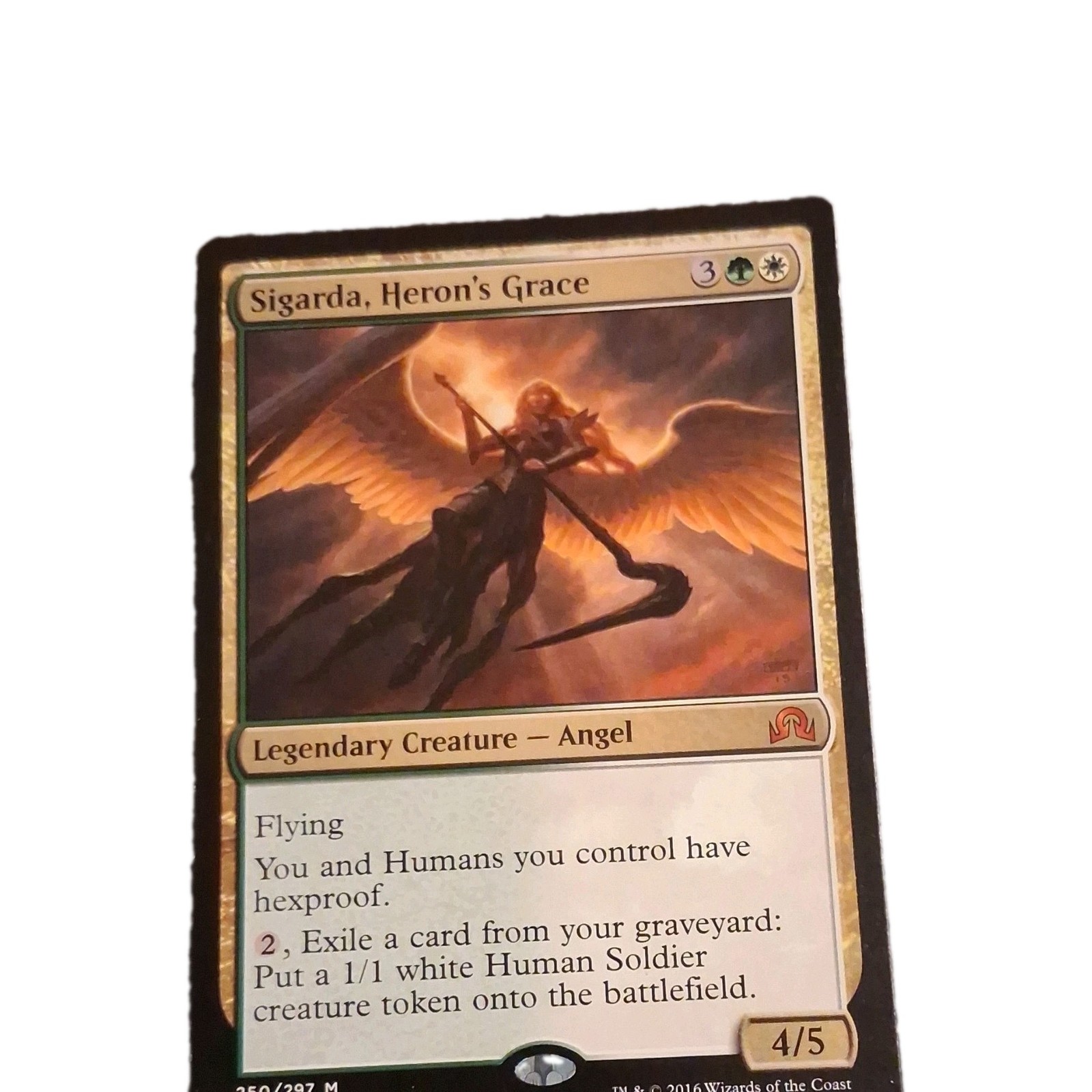 Sigarda, Heron\'s Grace 27/297 Shadows over Innistrad Mythic Regular Angel WG Sigarda, Heron\'s Grace 27/297 Shadows over Innistrad Mythic Regular Angel WG