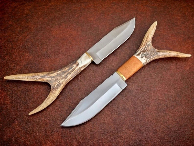 Legends of the Fall Replica Knife Pair/Stainless Steel Blade & Antler Handle Legends of the Fall Replica Knife Pair/Stainless Steel Blade & Antler Handle