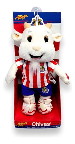 Peluche Oficial Mascota Chivas del Guadalajara Mi Alegria con Sonido 38cm 15inch