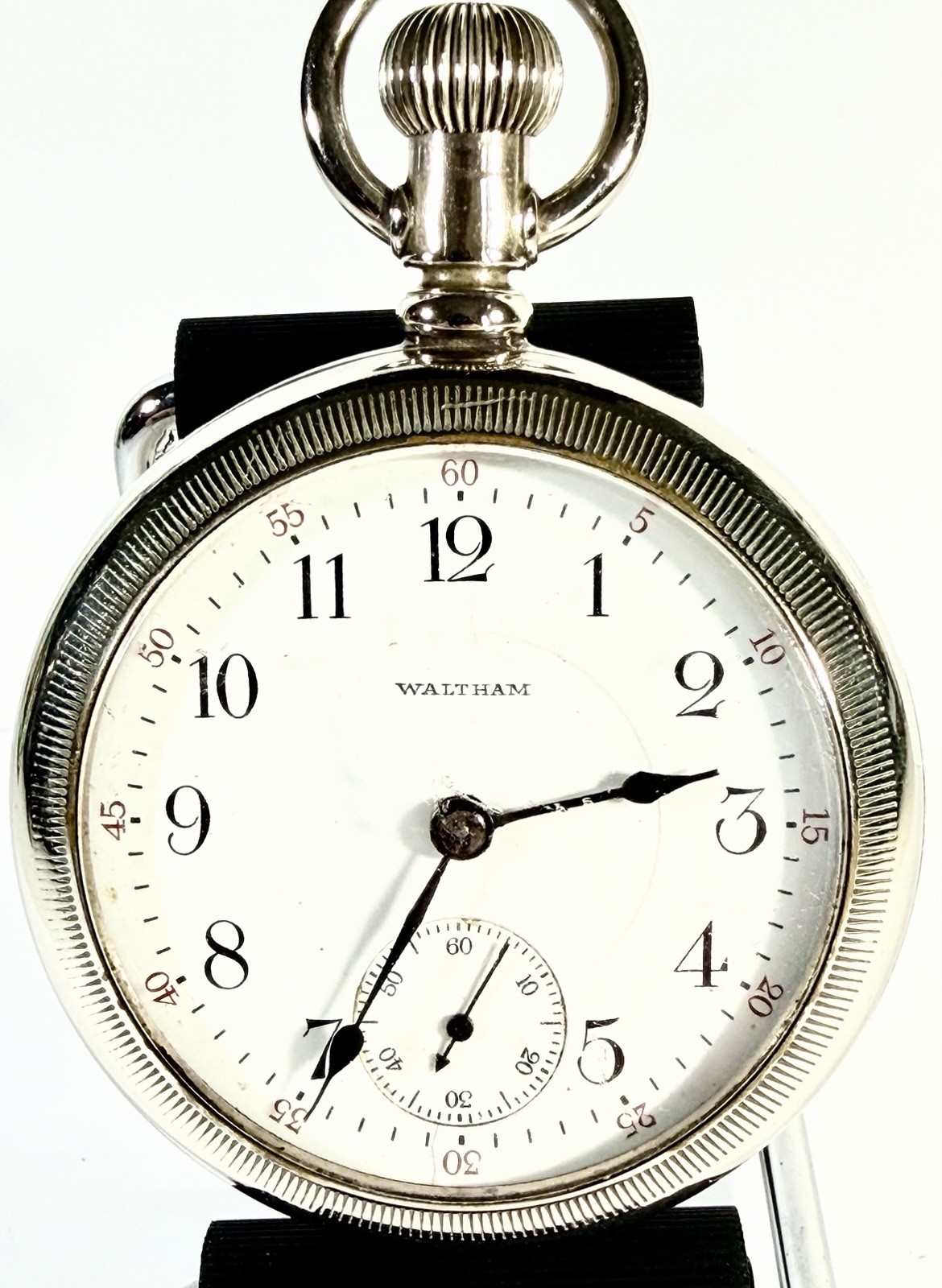 Antique Waltham 18s Pocket Watch P.S. Bartlett 17J Adjusted Dueber 1908 RUNS -5B
