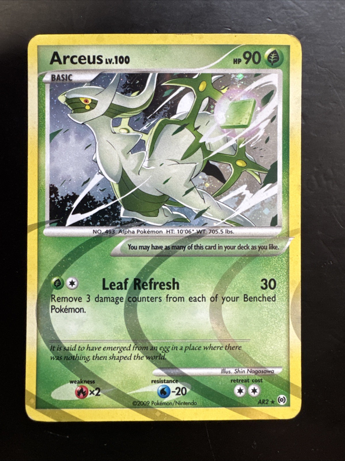 Arceus LV.100 AR2 Holo Rare 2009 Pokemon Card Pokemon TCG Arceus LV.100 AR2 Holo Rare 2009 Pokemon Card Pokemon TCG