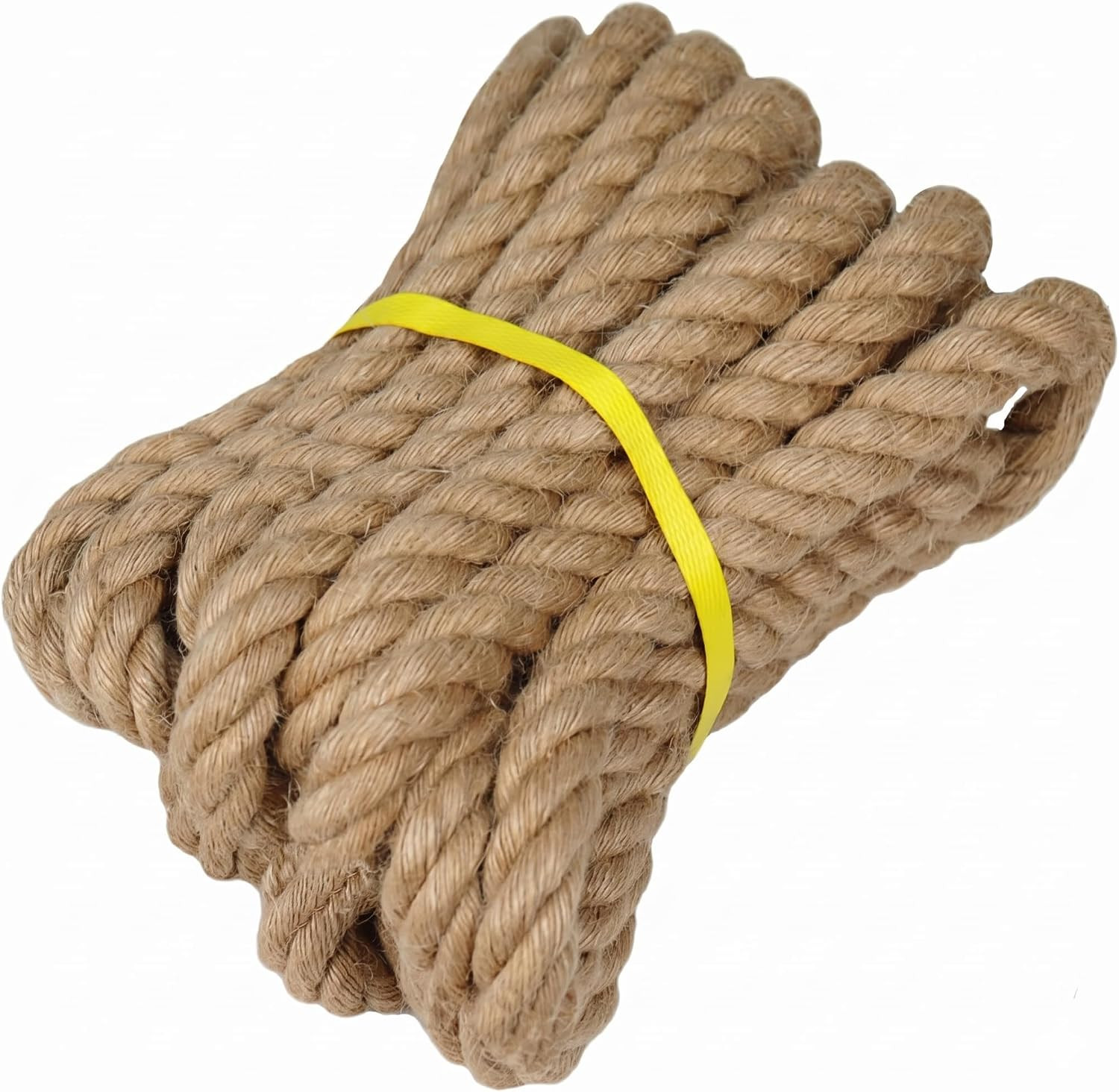 Natural Jute Rope - 1 Inch × 25 Feet - Thick Hemp Twisted Manila Rope Natural Jute Rope - 1 Inch × 25 Feet - Thick Hemp Twisted Manila Rope