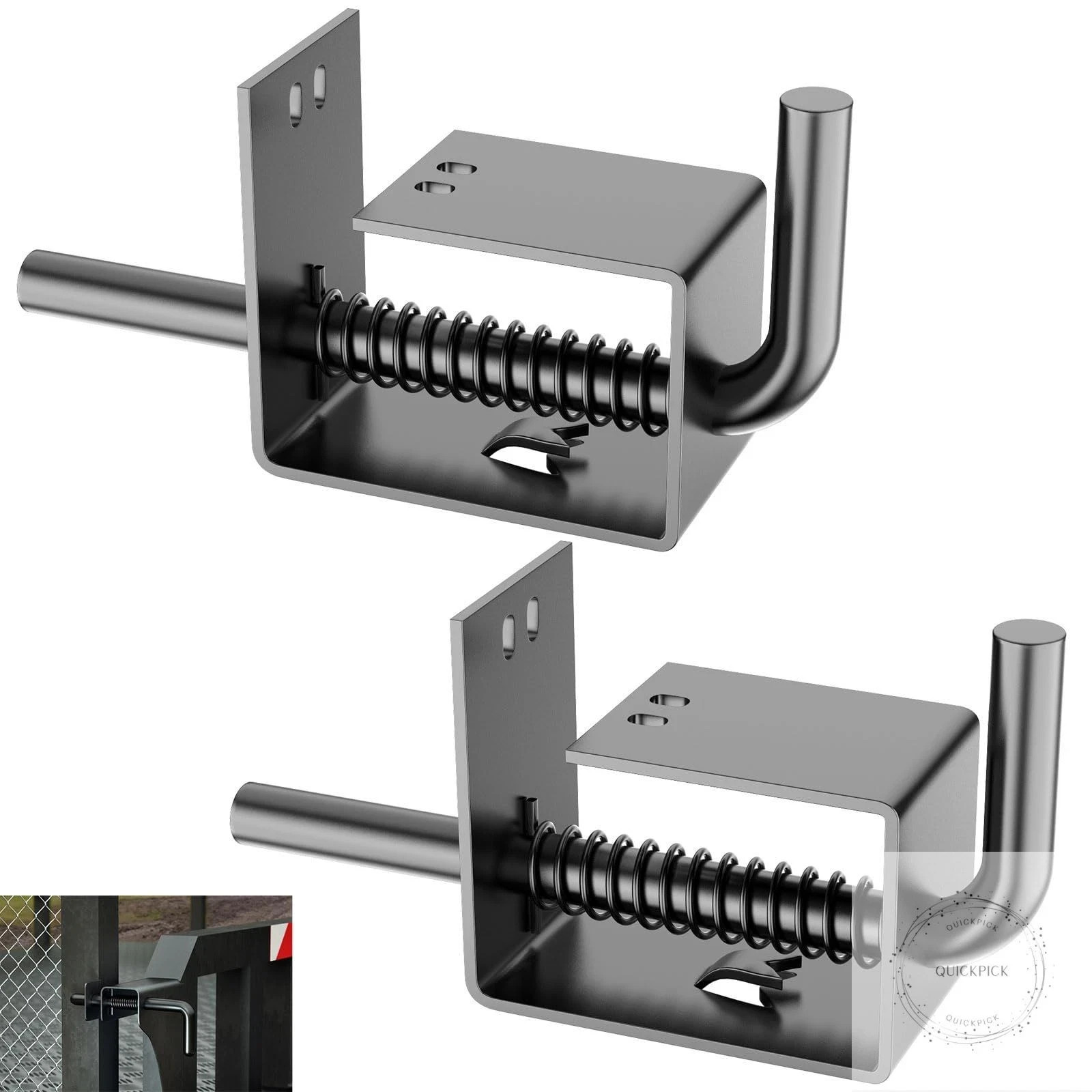 2 Pack Trailer Gate Spring Latch Complete Kit 847 Replacement for Carry-On Trail