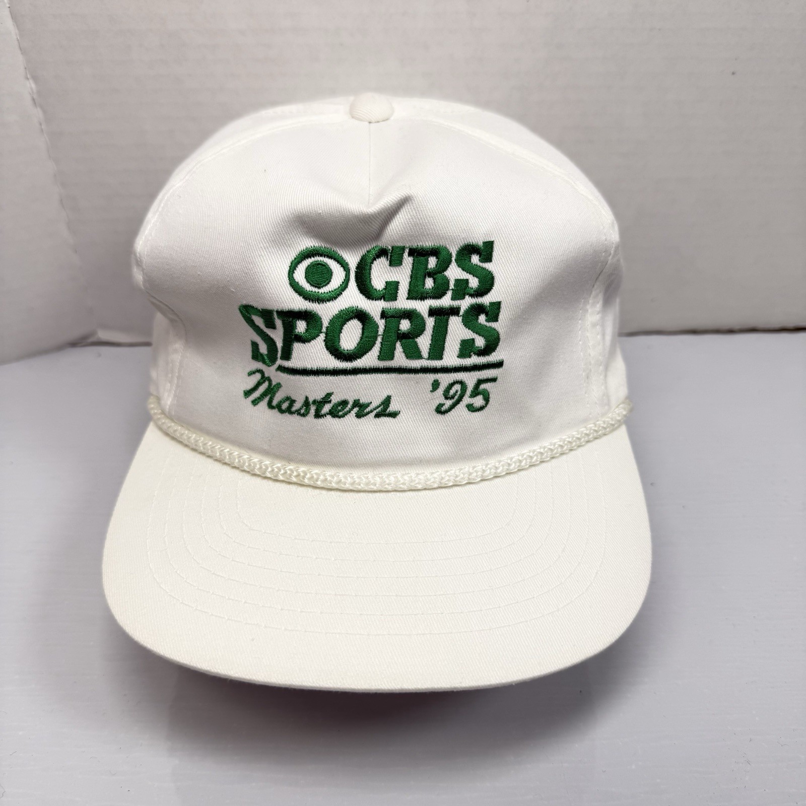 Vintage 1995 The Masters CBS Sports Rope Hat Original Leather Strap Youngan YA Vintage 1995 The Masters CBS Sports Rope Hat Original Leather Strap Youngan YA